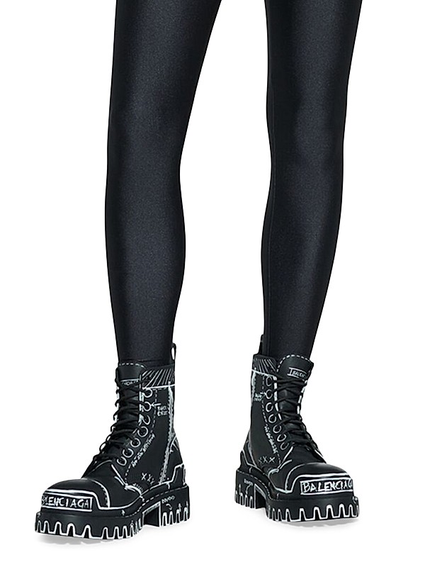 Shop Balenciaga Strike 20mm Lace-Up Boots Sketch | Saks Shop Balenciaga Strike 20mm Lace-Up Boots Sketch | Saks