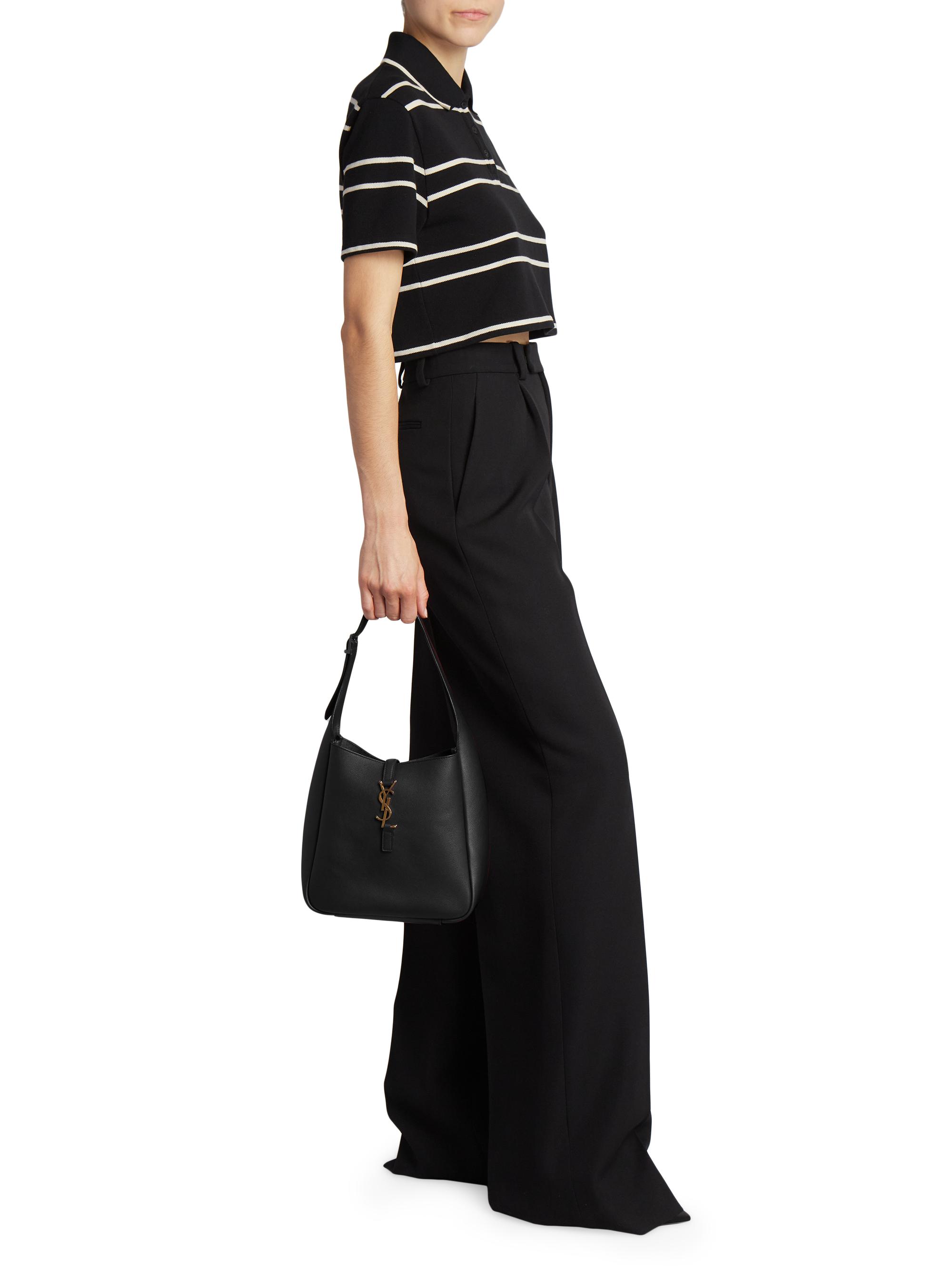 Saint Laurent Le 5 à 7 Supple Small Shoulder Bag in Grained