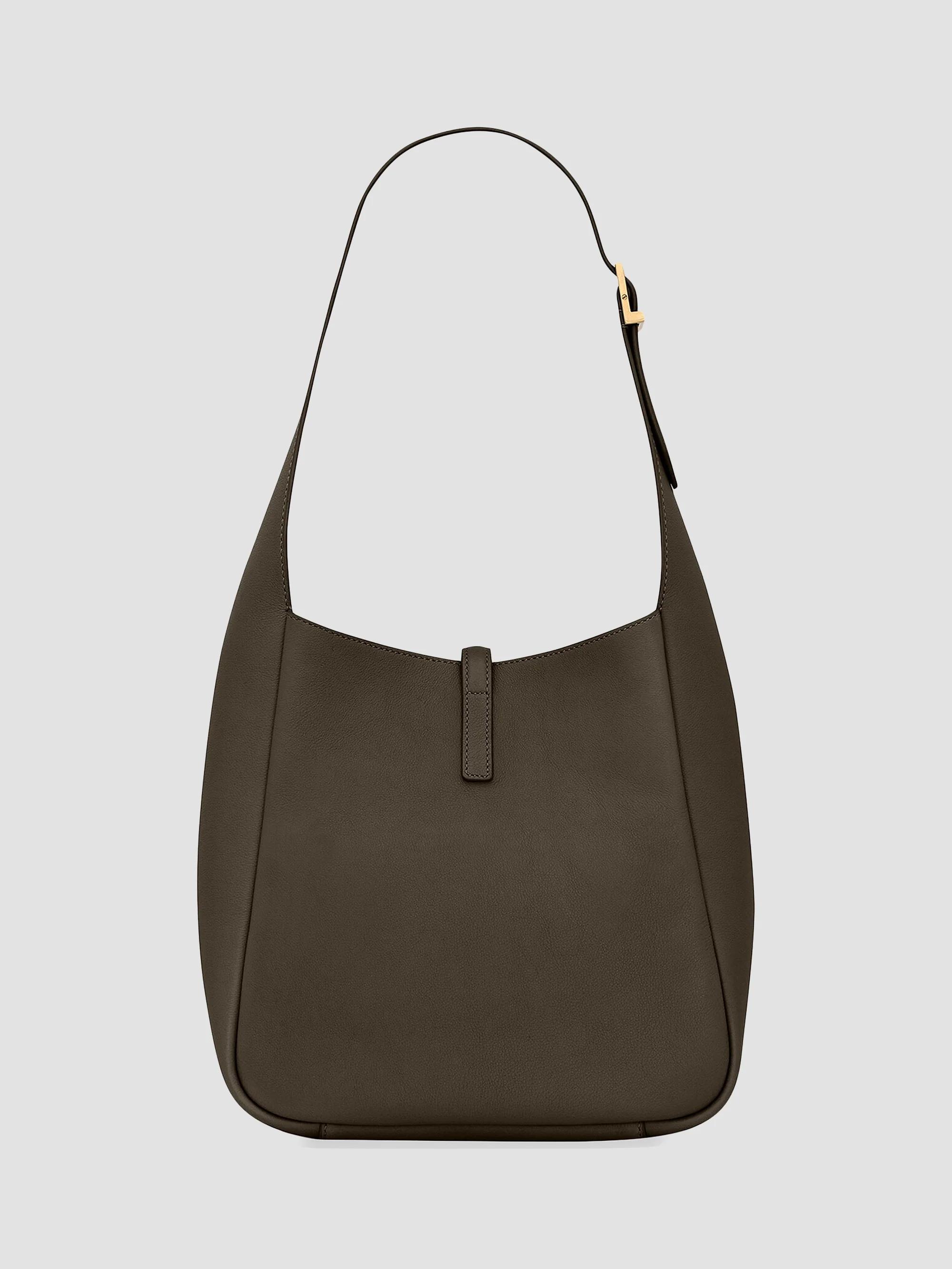 Saint Laurent Le 5 à 7 Supple Small Shoulder Bag in Grained