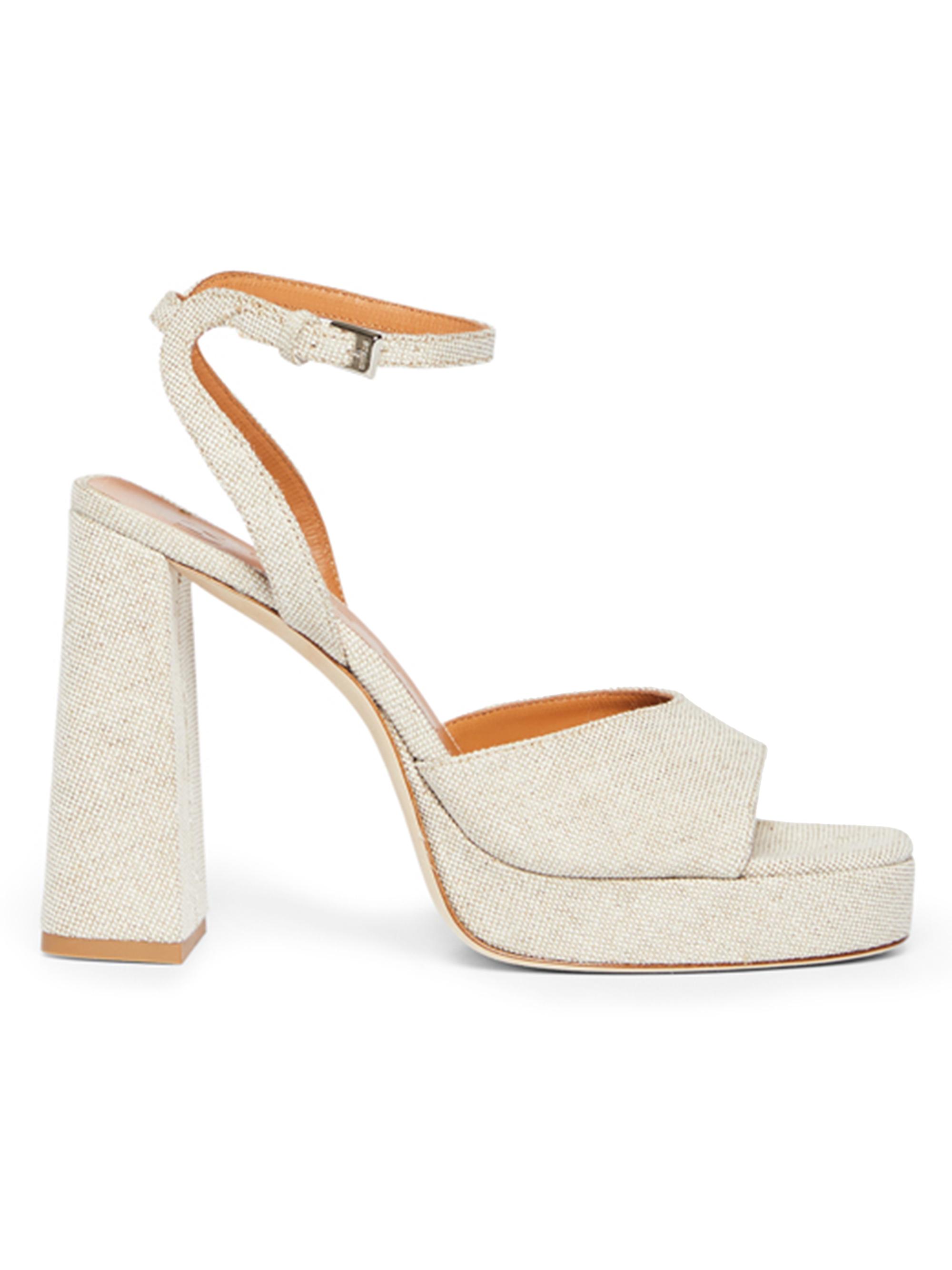 Staud Women's Solange Platform Heels - Natural