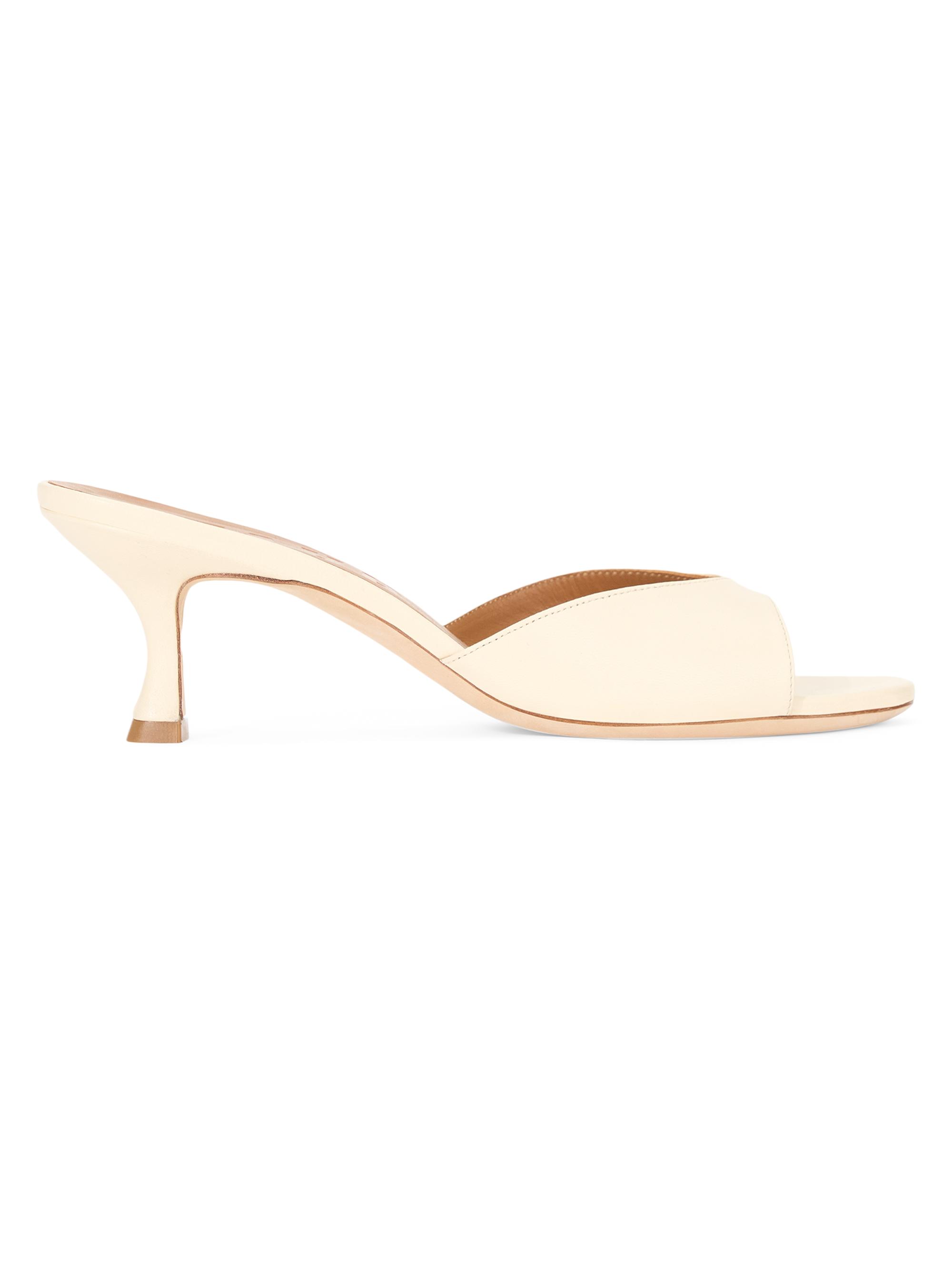 Staud Women's Brigitte 55MM Leather Mules - Cream