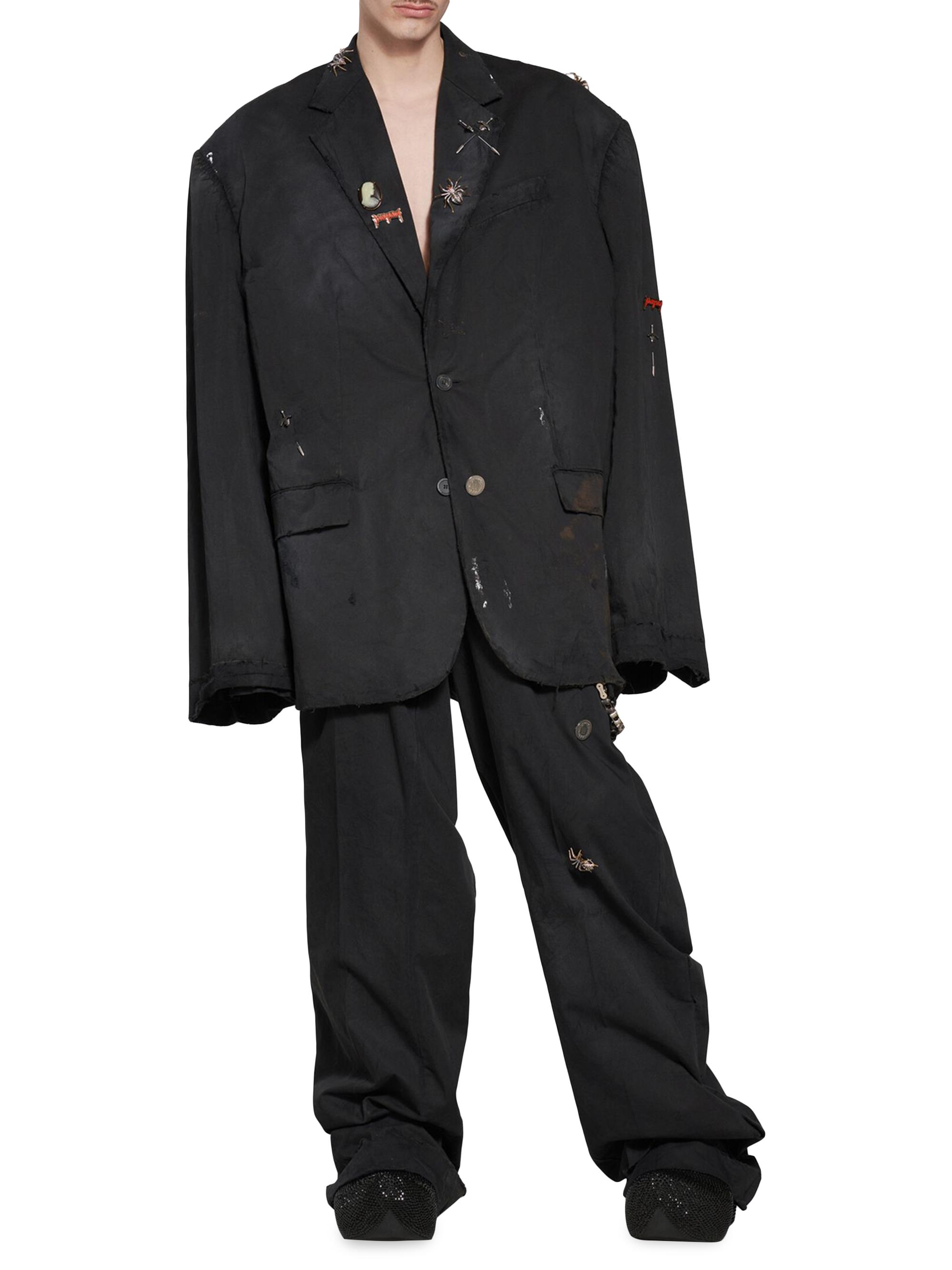 ジャケット・アウター Balenciaga faked lapel tailored jacket Balenciaga Folded Tailored Jacket | Saks Fifth Avenue