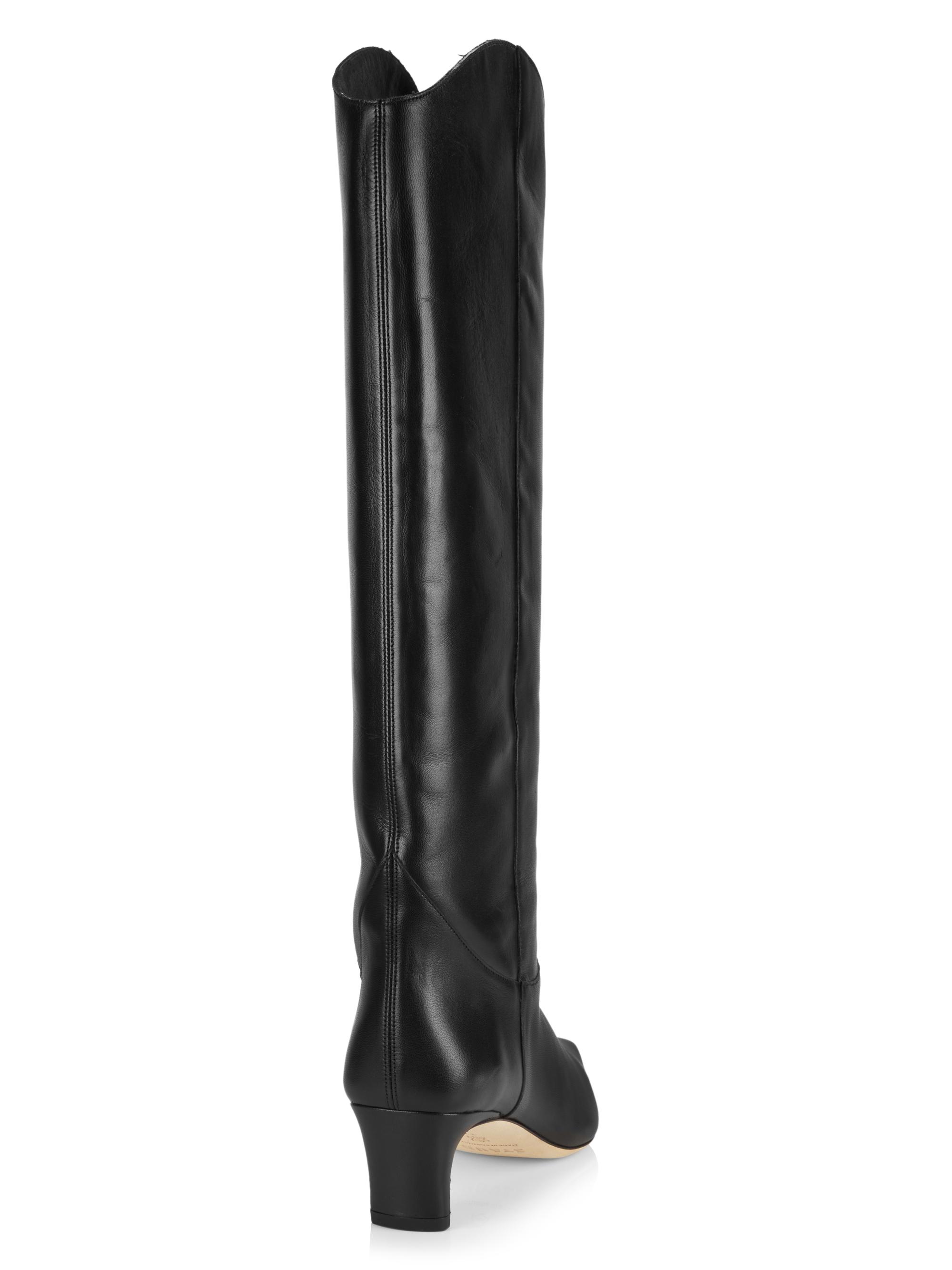 50mm Leather Tall Boots