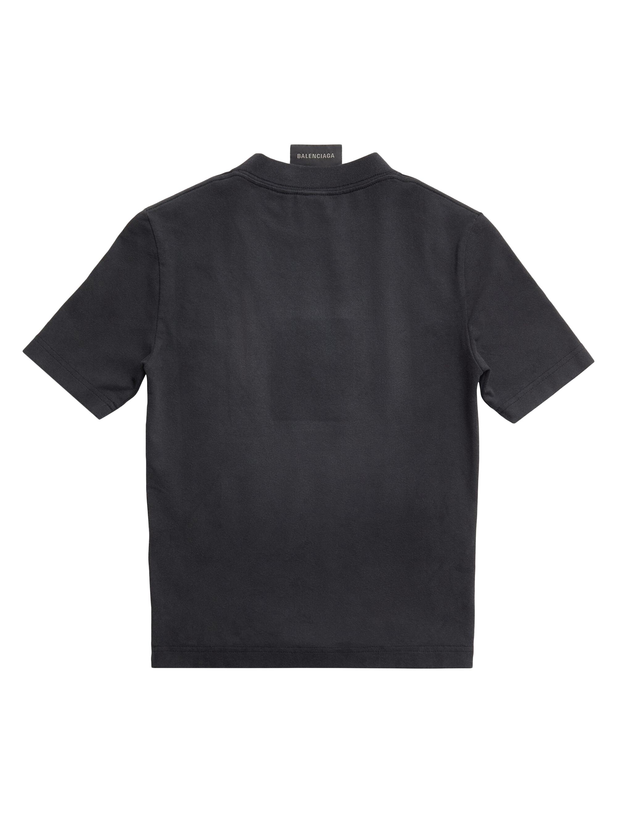 BALENCIAGA ブラック シャツ SMALL FIT BALENCIAGA ブラック シャツ