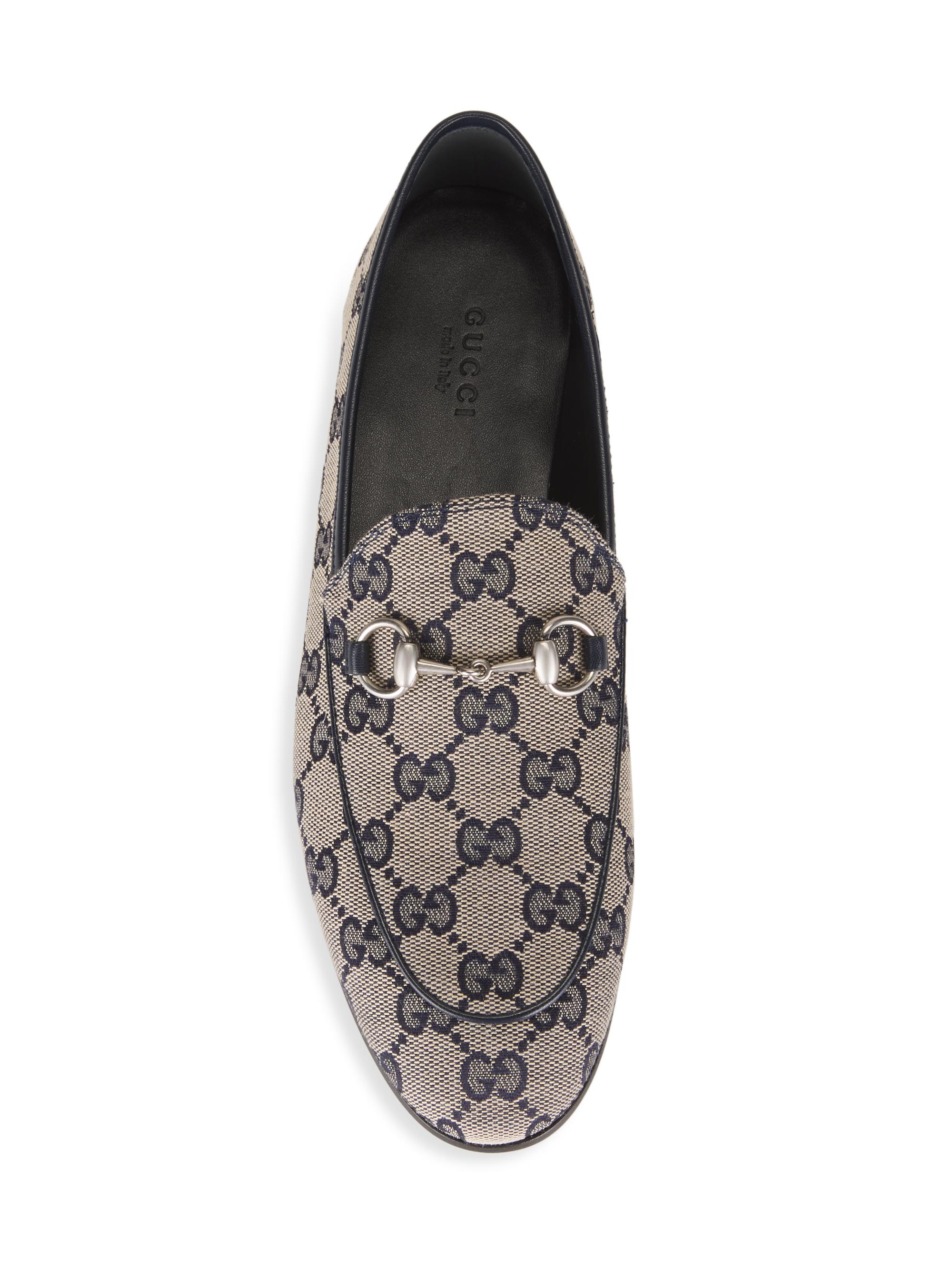 【GUCCI】★関税込★GG ベージュ エボニー ジョーダンローファー Gucci Jordan GG Monogram Horsebit Loafers | Saks Fifth Avenue