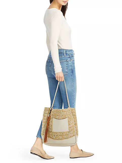 Ulla Johnson Women's Maya Raffia & Leather Crossbody Bag - Natural One-Size