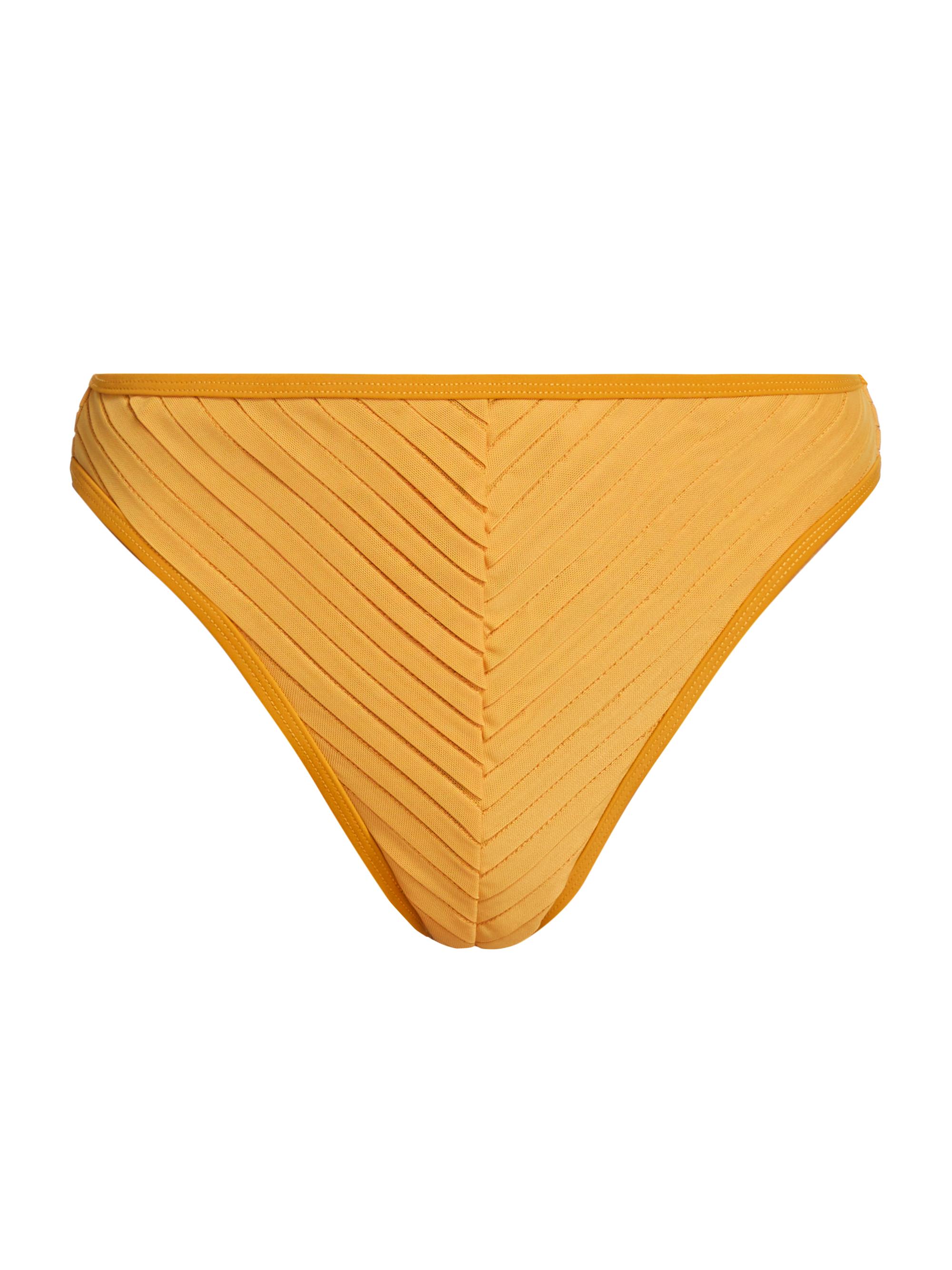 Andrea Iyamah Women's Pura High-Rise Bikini Bottom - Mustard
