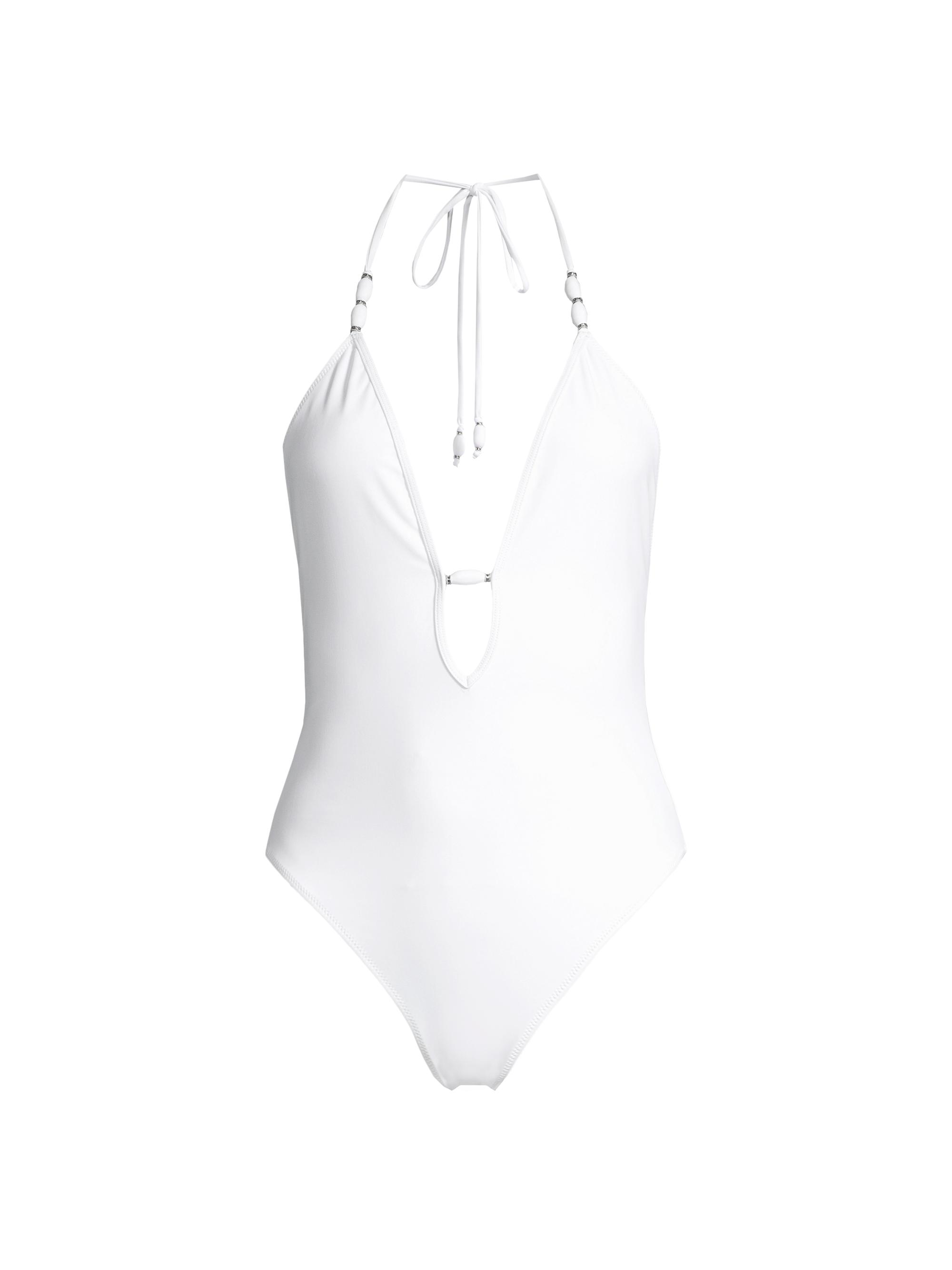 Ramy Brook Women's Kailey Plunging One-Piece Swimsuit - White
