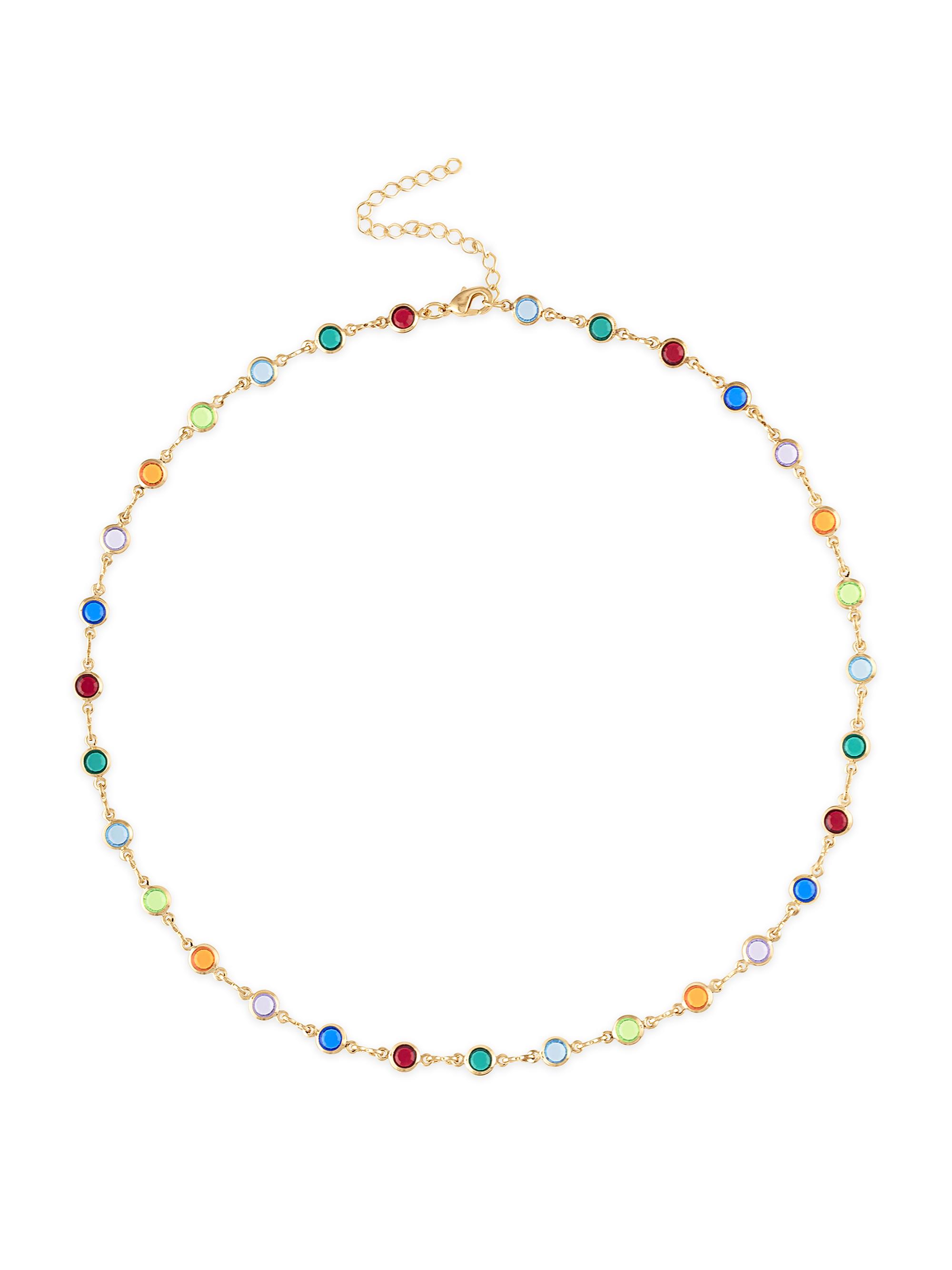 Alexa Leigh Women's 18K Gold-Filled & Cubic Zirconia Station Necklace