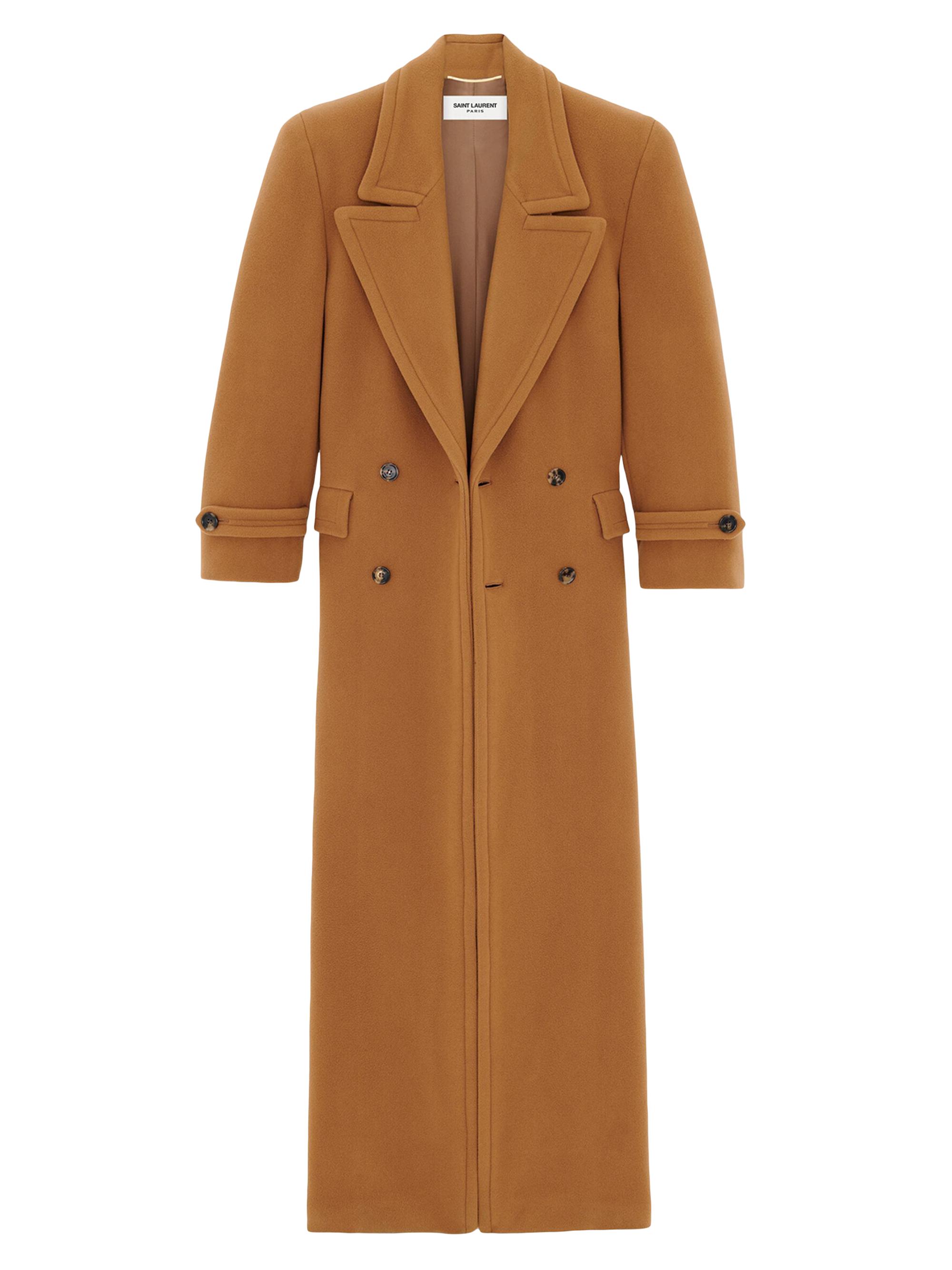 Saint Laurent Oversized Coat In Wool Felt | Saks Fifth Avenue