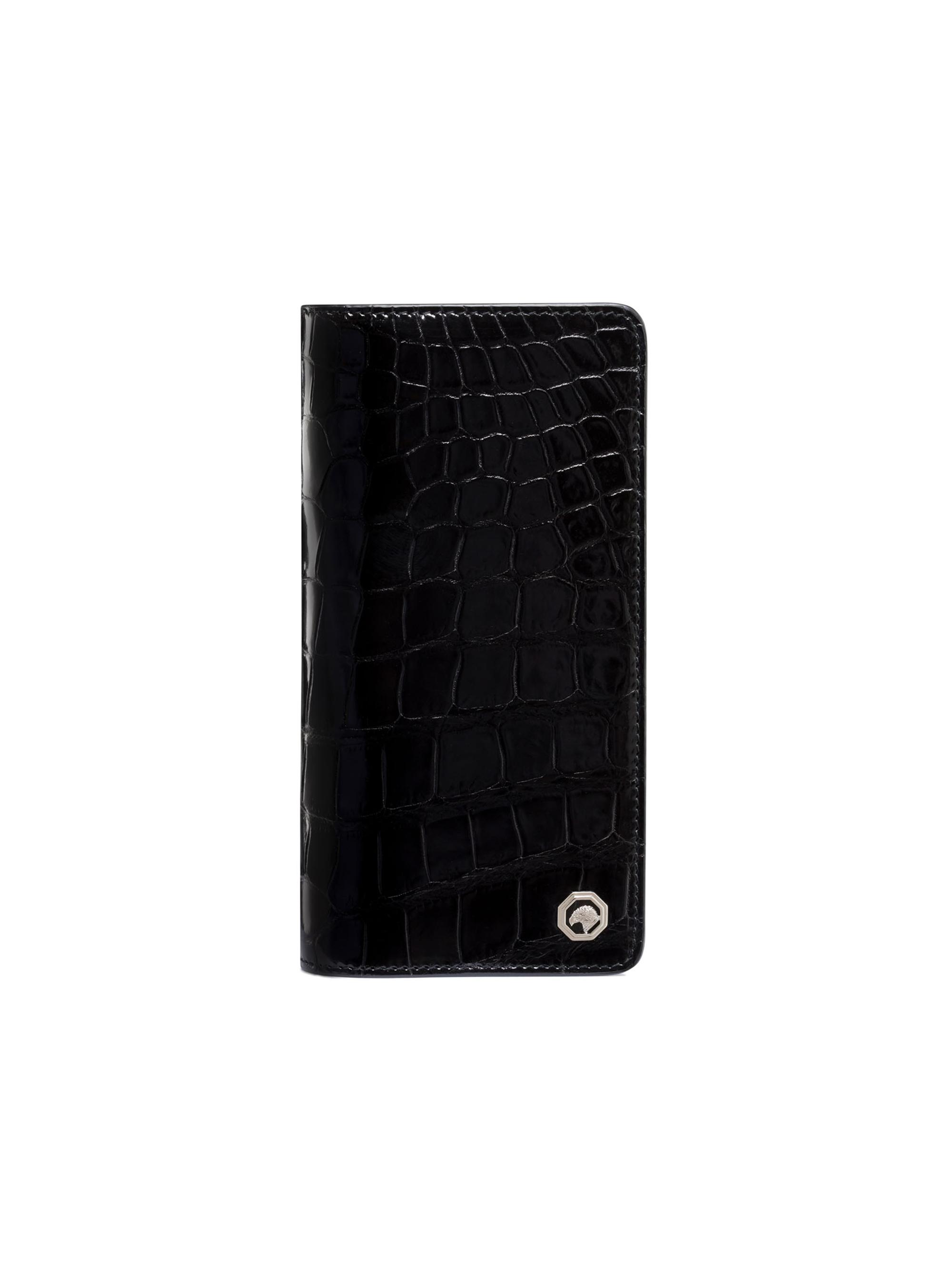 Stefano Ricci Men's Diamante Crocodile And Calfskin Bifold Wallet - Black