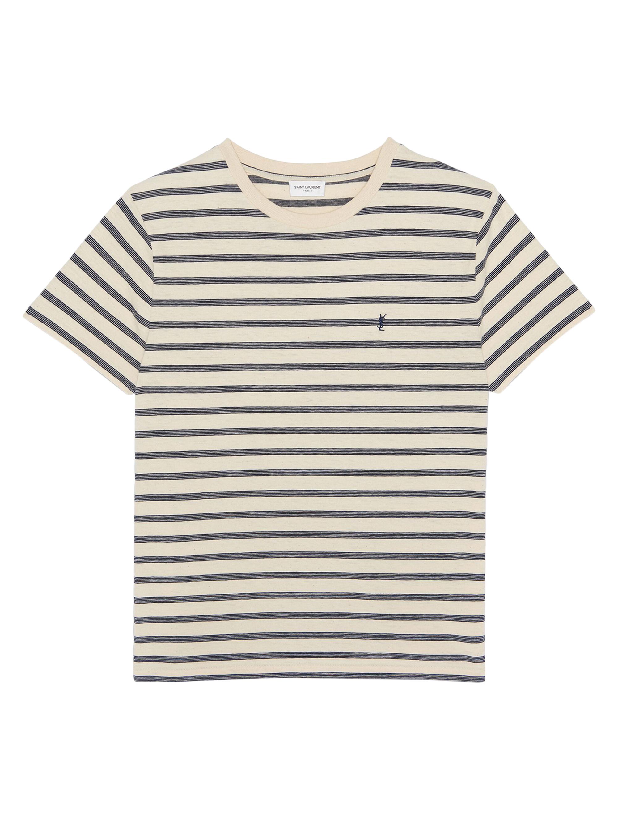 Yves Saint Laurent】2000s Stripe Shirt 1990's Vintage Yves Saint