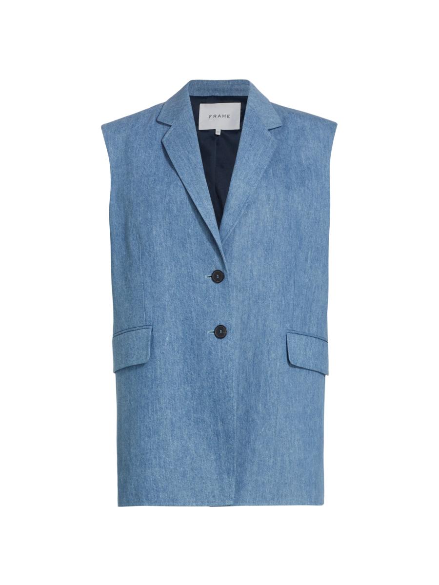 Frame Oversized Denim Vest | Saks Fifth Avenue