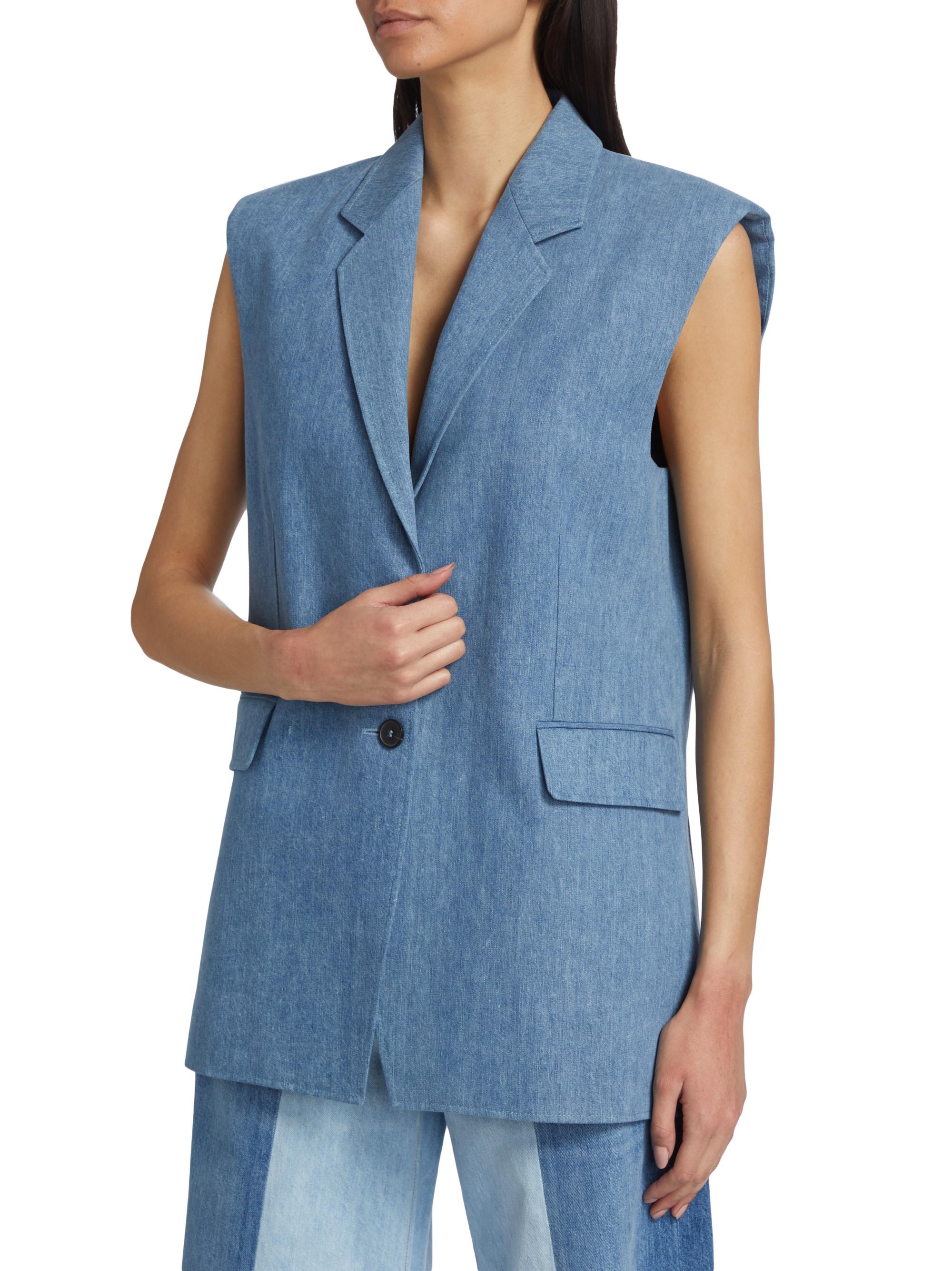 Frame Oversized Denim Vest | Saks Fifth Avenue