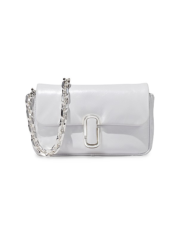 Shop Marc Jacobs The Mini J Marc Leather Pillow Bag | Saks Shop Marc Jacobs The Mini J Marc Leather Pillow Bag | Saks