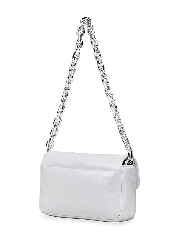 Shop Marc Jacobs The Mini J Marc Leather Pillow Bag | Saks Shop Marc Jacobs The Mini J Marc Leather Pillow Bag | Saks