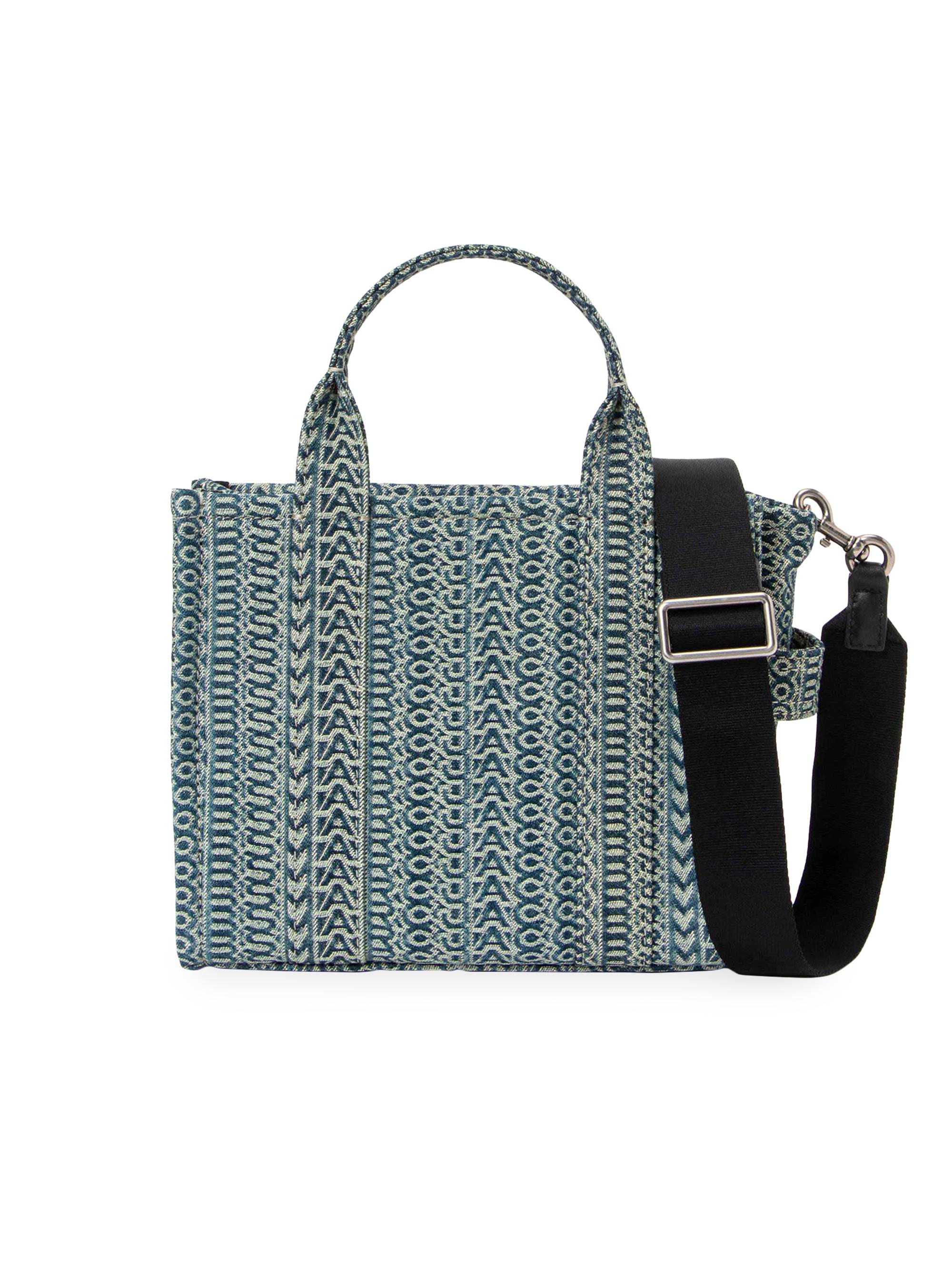 Marc Jacobs The Washed Monogram Denim Small Tote Bag | Saks Fifth