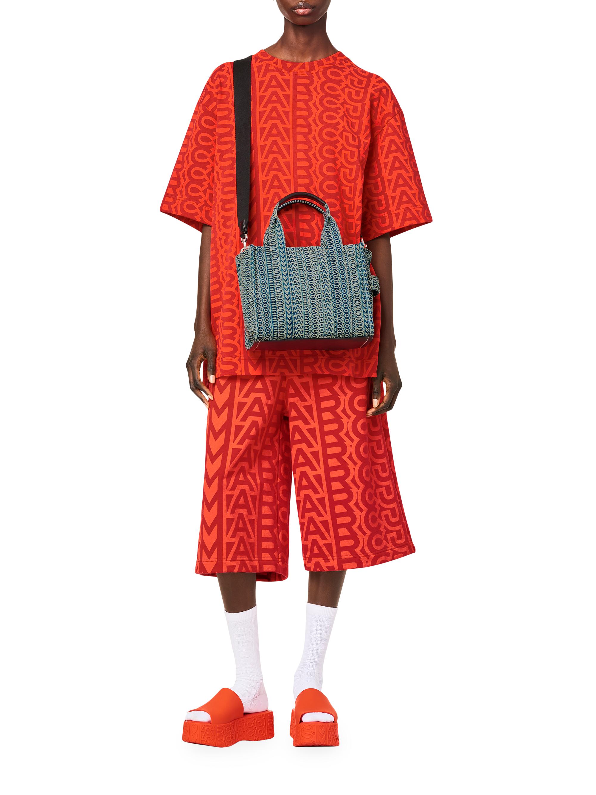 Marc Jacobs The Washed Monogram Denim Small Tote Bag | Saks Fifth