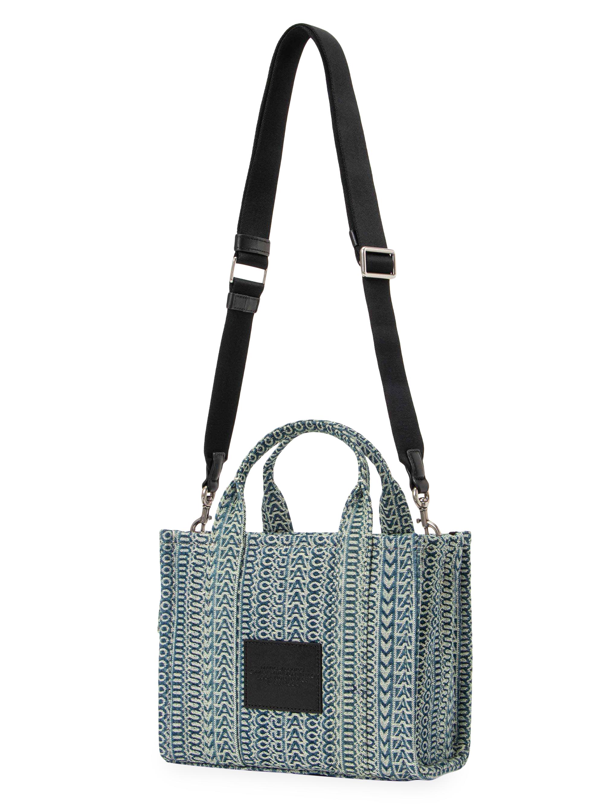 Marc Jacobs The Washed Monogram Denim Small Tote Bag | Saks Fifth