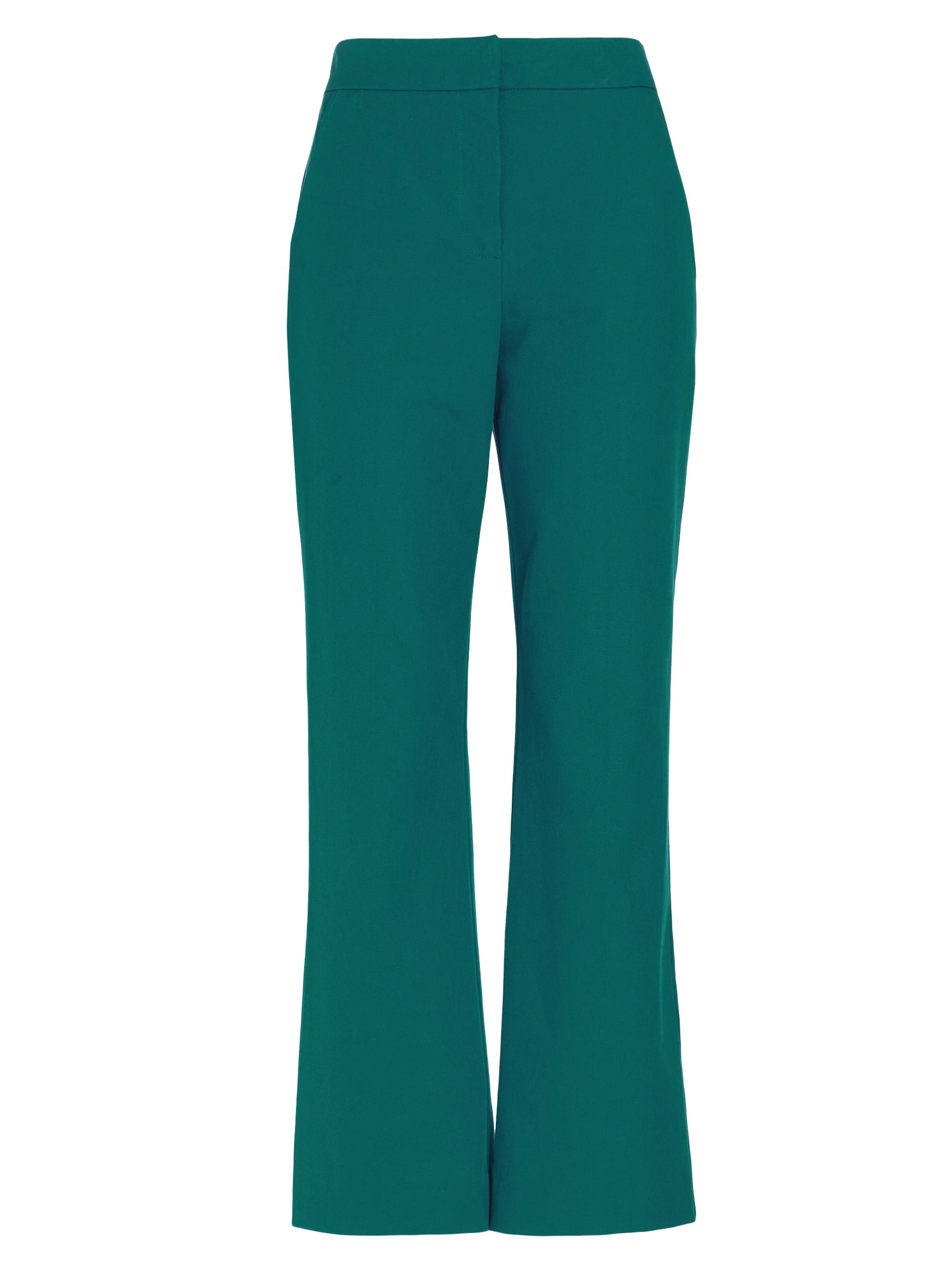 Trina Turk Women's Lulu Cropped Straight-Leg Pants - Pool Teal