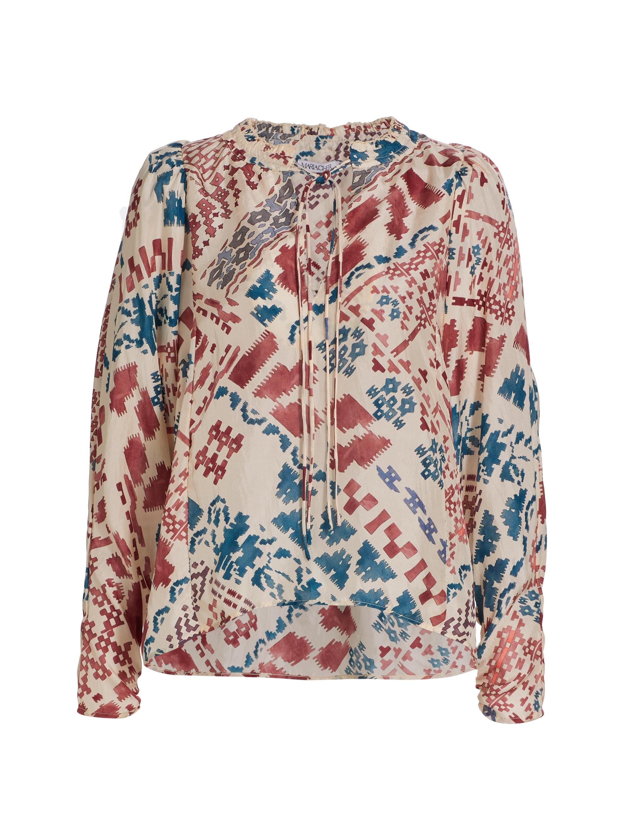 Maria Cher Women's Epuyen Cora Silk Blouse - Cream Multi