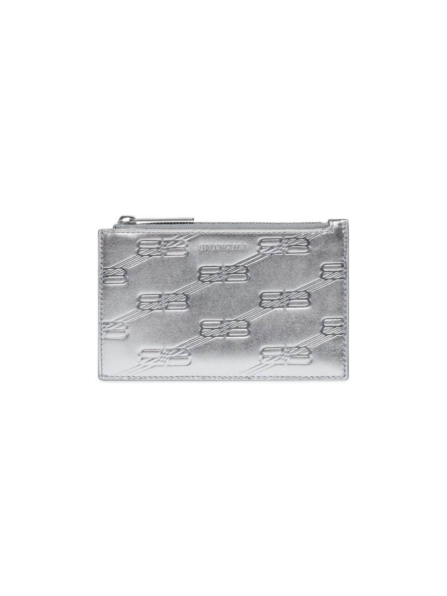 Balenciaga Embossed Monogram Long Coin and Card Holder in Box