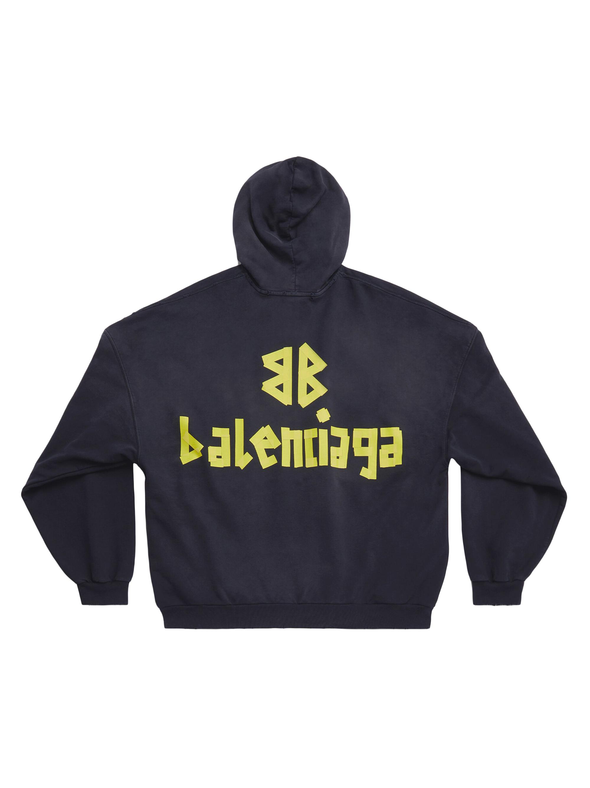BALENCIAGA Tape Type Ripped Pocket パーカー Balenciaga Tape Type Ripped Pocket Hoodie Oversized | Saks