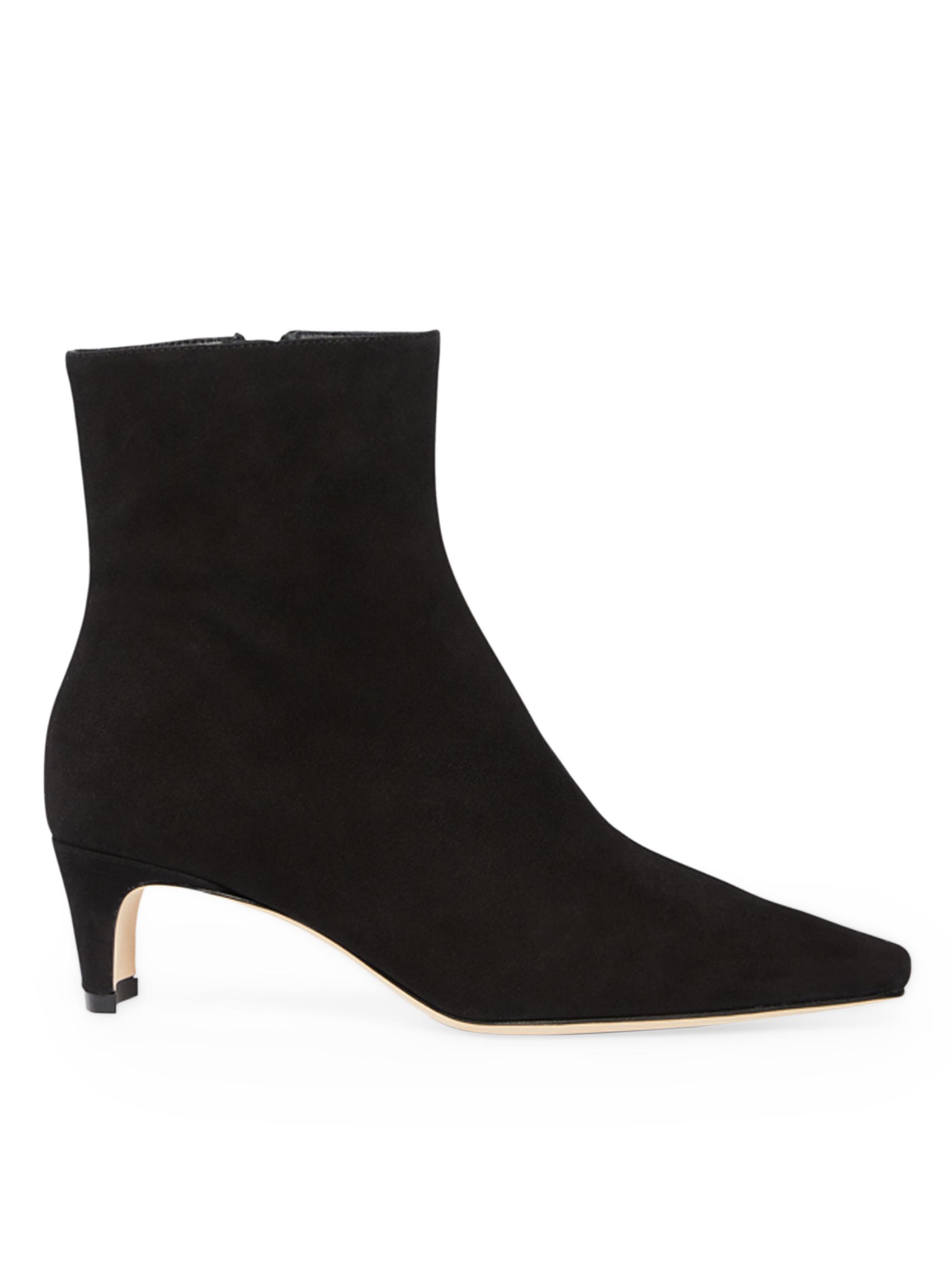 Staud Women's Wally 45MM Suede Ankle Boots - Black