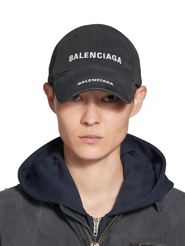 Shop Balenciaga Double Logo Cap | Saks Fifth Avenue Shop Balenciaga Double Logo Cap | Saks Fifth Avenue