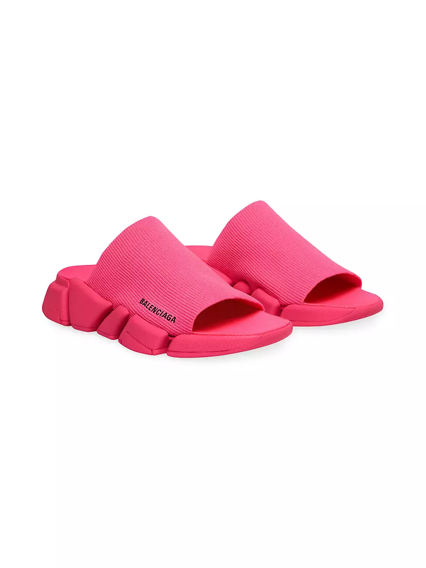 Shop Balenciaga Speed 2.0 Recycled Knit Slide Sandals | Saks 