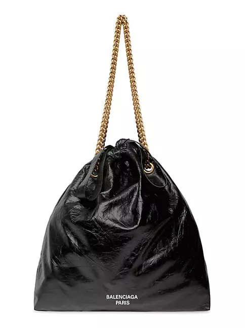 Balenciaga Women's Crush Medium Chain Bag - Red - Shoulder Bags