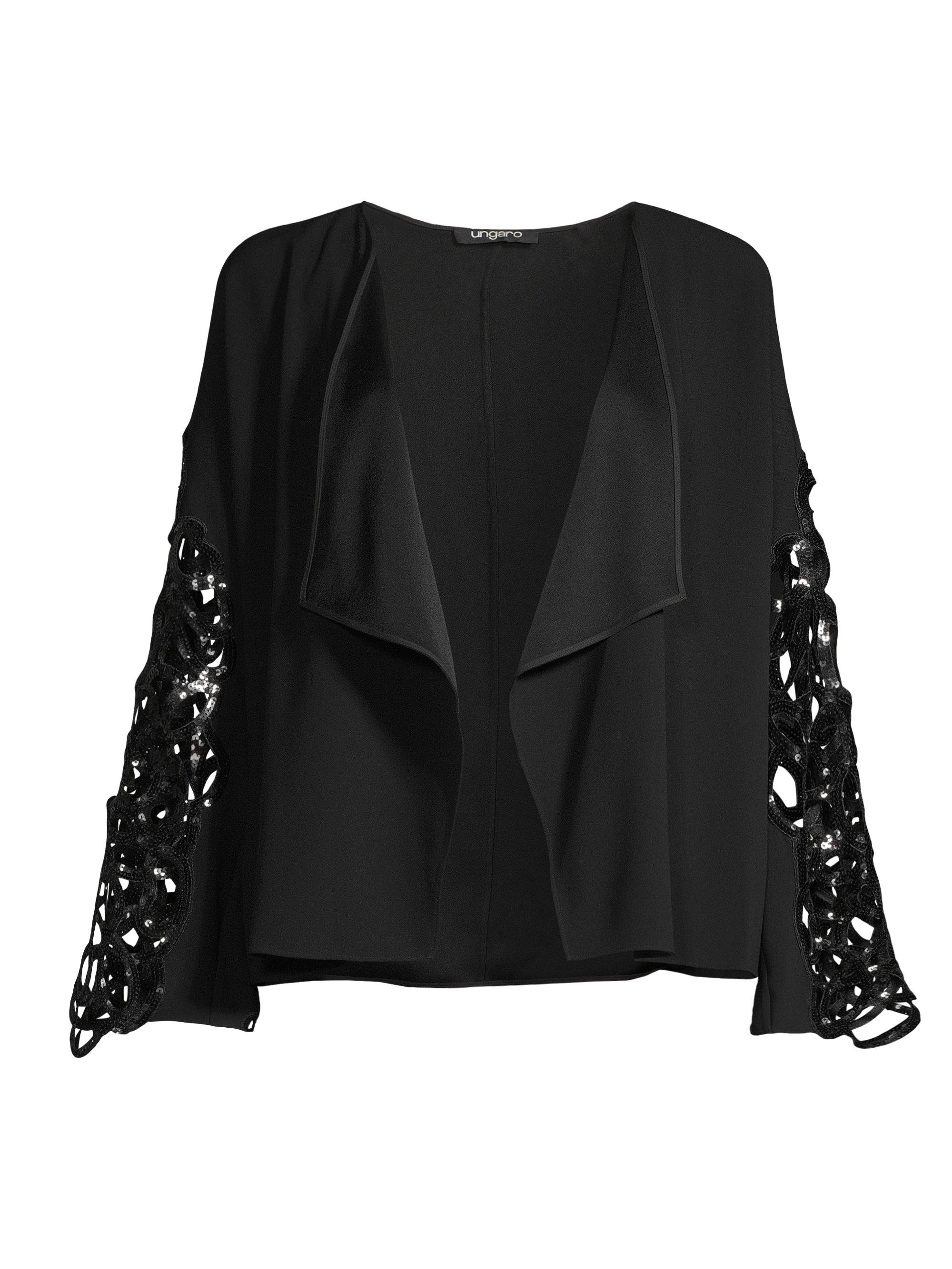 Ungaro Women's Gabrielle Embellished-Sleeve Jacket - Black