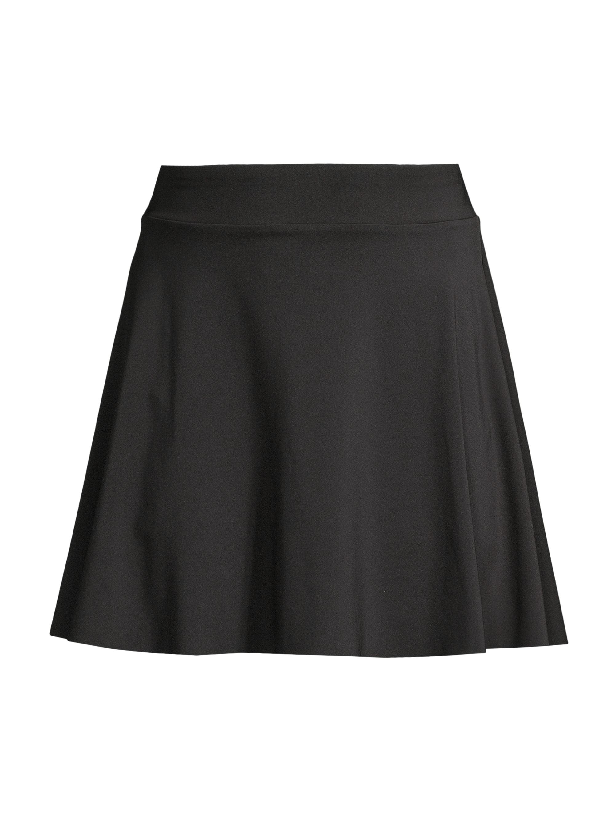 NIC+ZOE Women's Flexfit Pleated Miniskort - Black Onyx