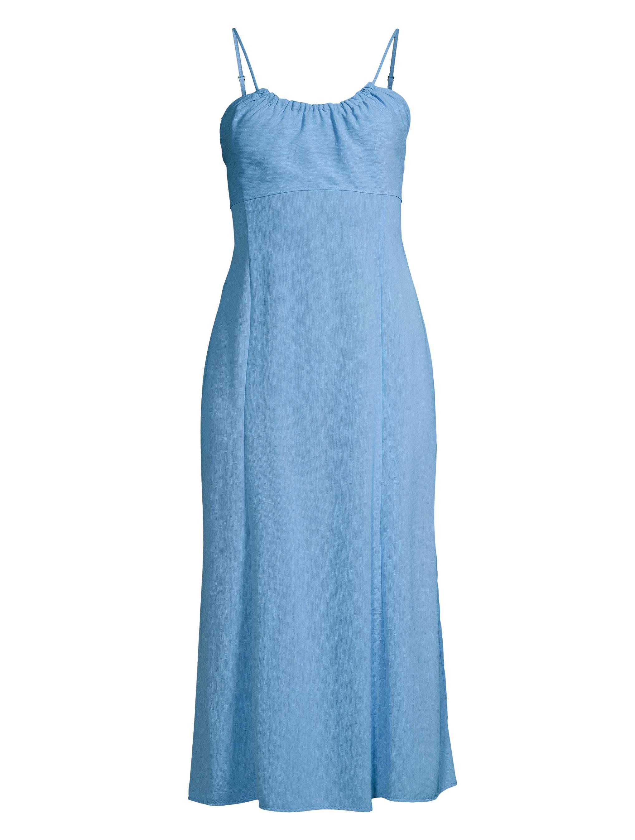 Emporio Armani Women's Scoopneck Crepe Midi-Dress - Blue
