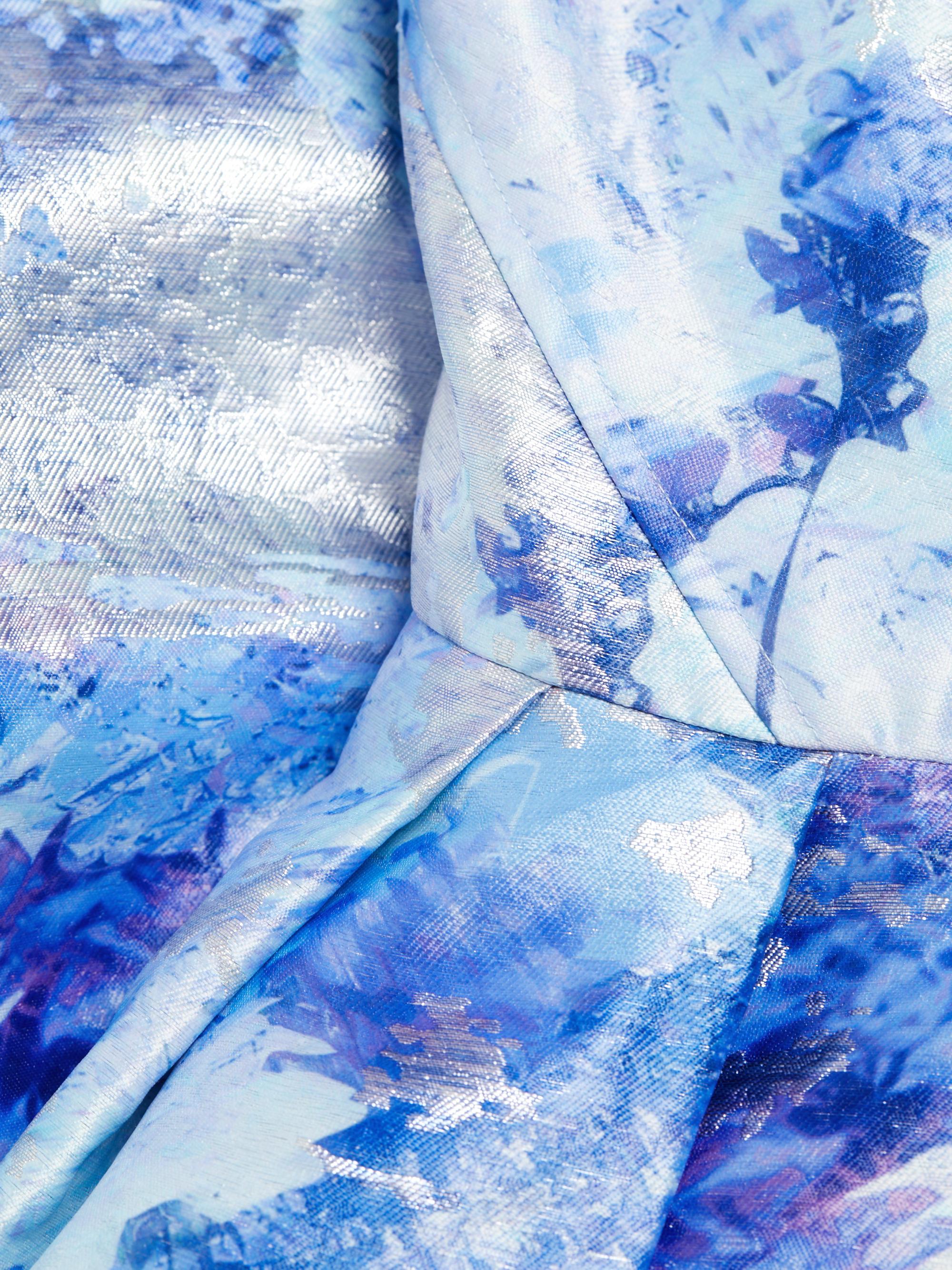 ML Monique Lhuillier Violet Jacquard Midi-Dress | Saks Fifth