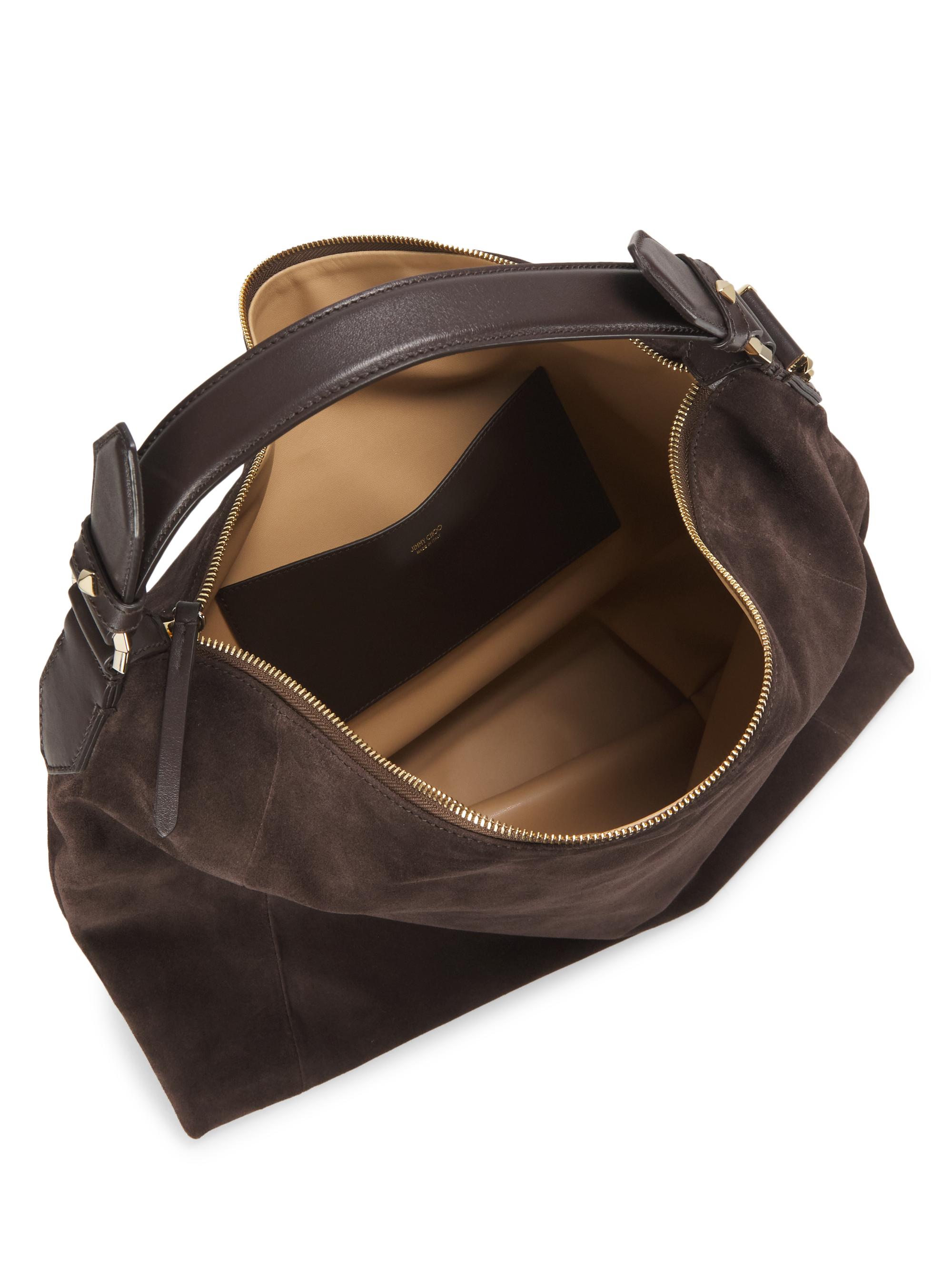 Jimmy Choo Ana Suede Hobo Bag | Saks Fifth Avenue