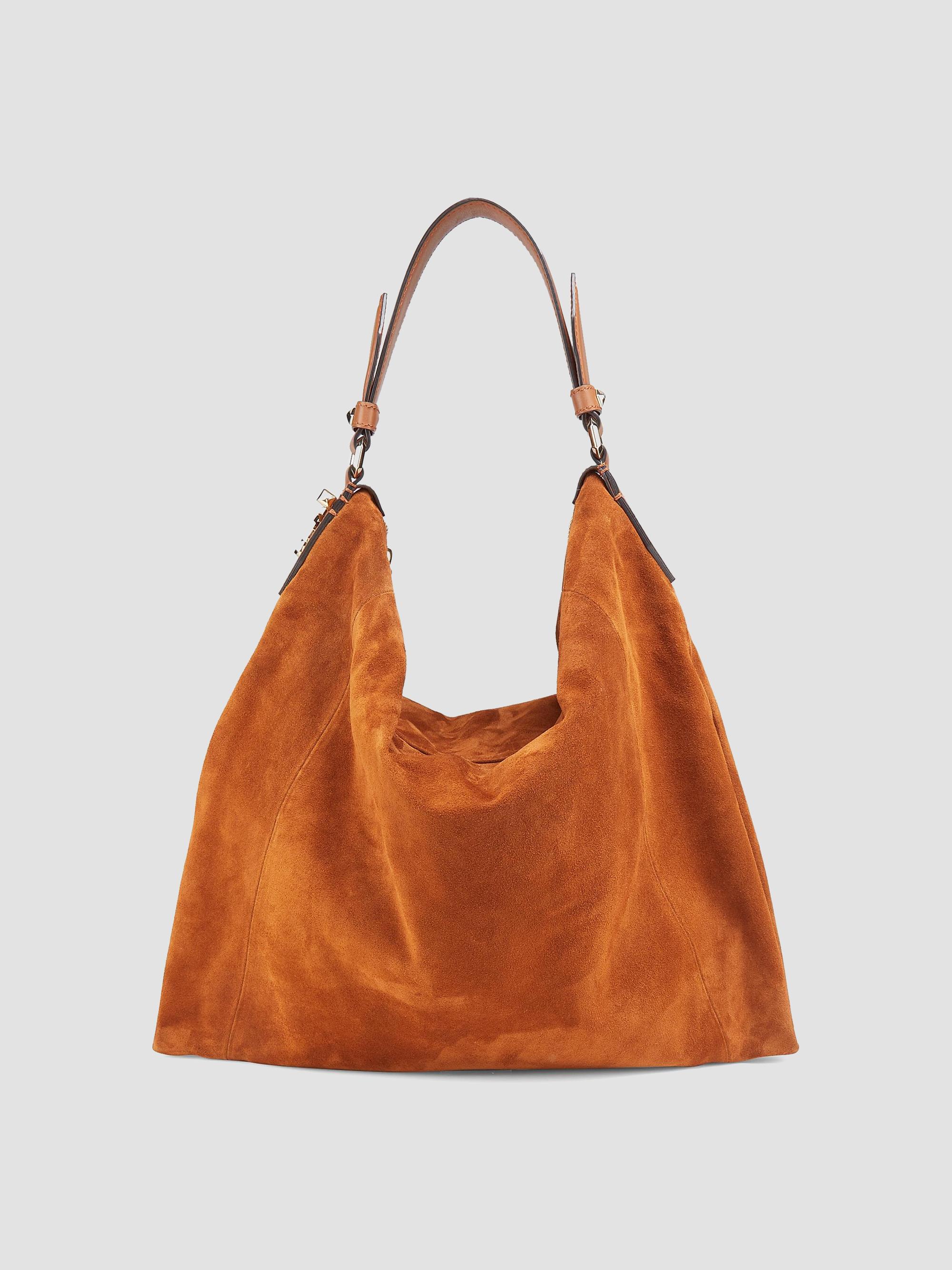 Jimmy Choo Women's Ana Suede Hobo Bag - Tan Gold