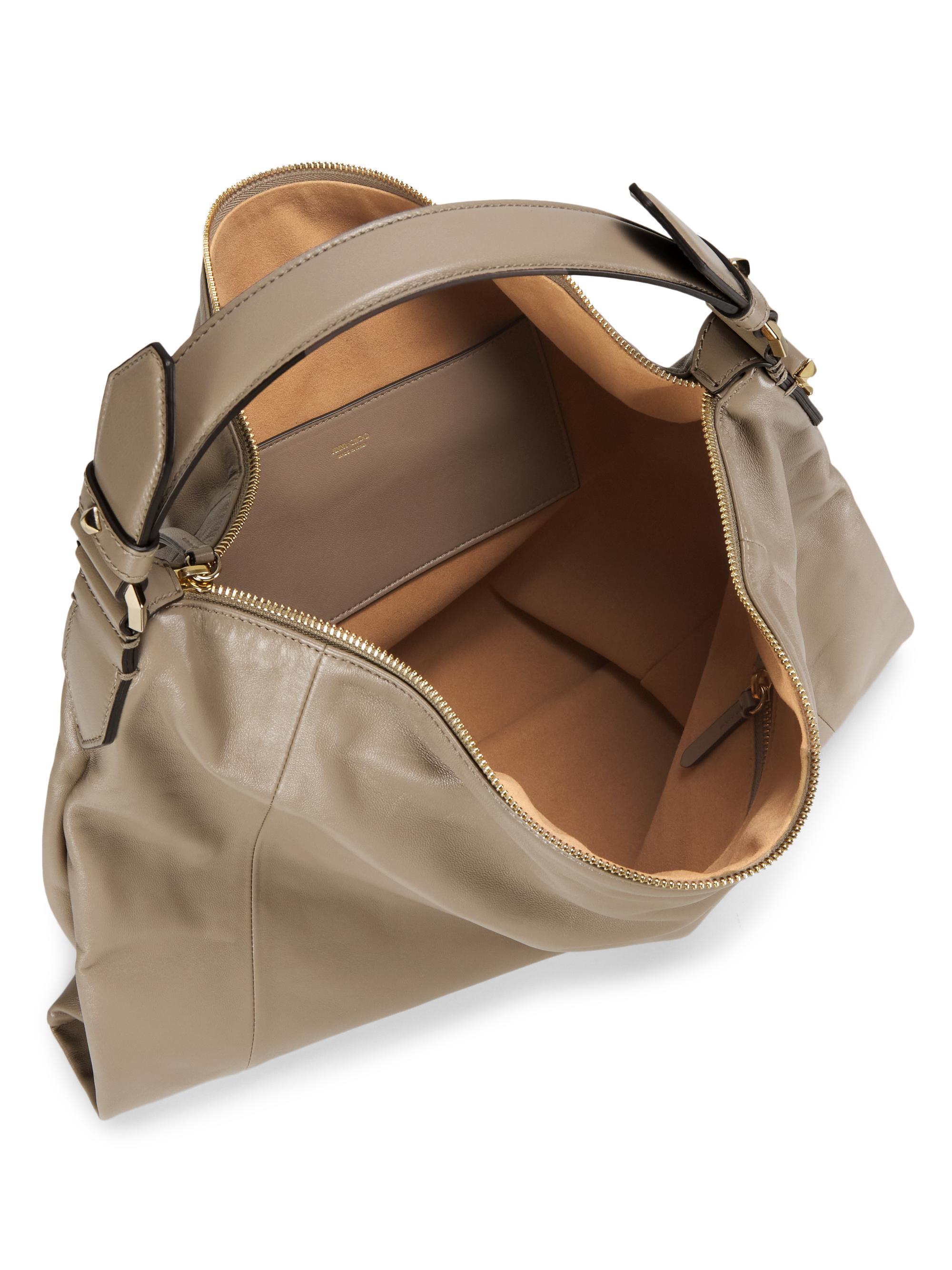 ❣️JIMMY CHOO ANA HOBO/L シアリング ハンドバッグ