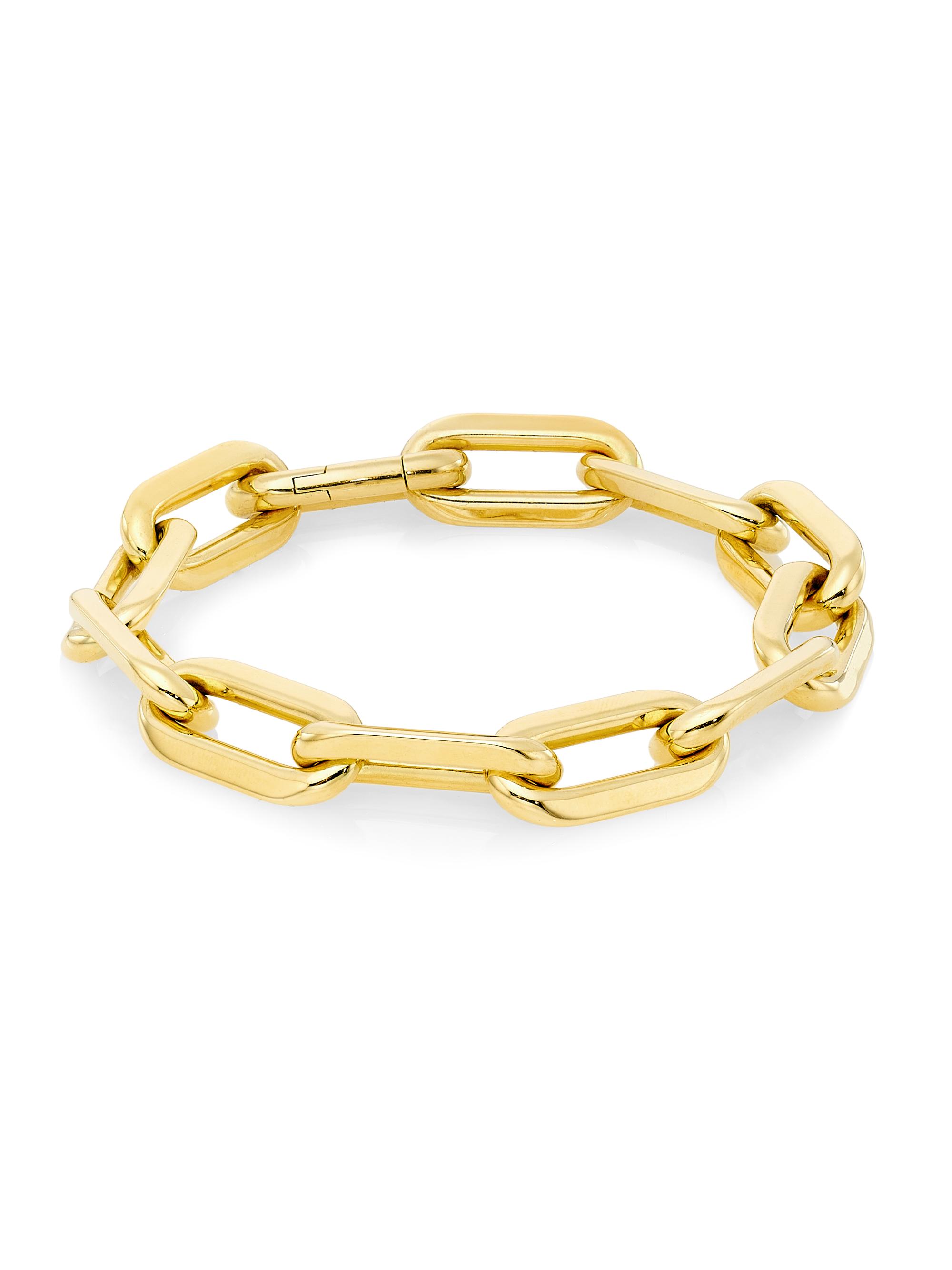 Roberto Coin Women's 18K Yellow Gold Paper Clip Chain Bracelet - Gold
