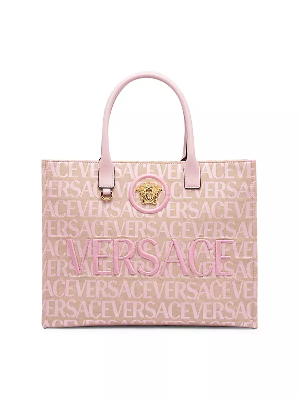 Versace La Medusa Monogram Canvas Tote Bag