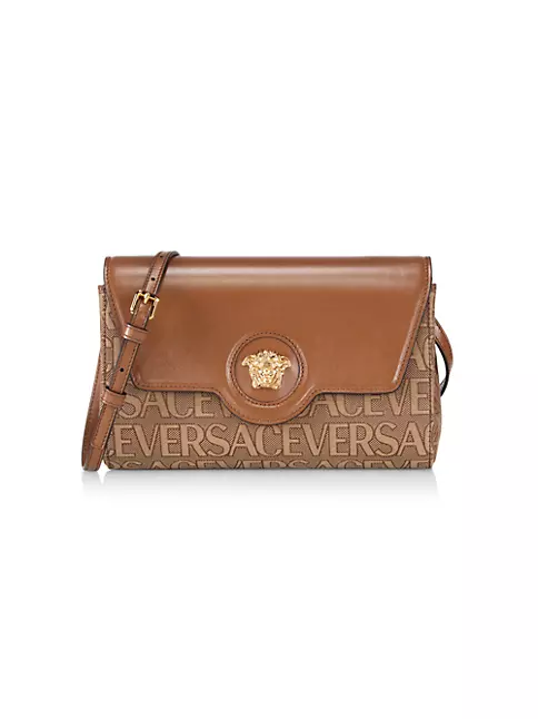 Gucci Logo Plaque Monogrammed Beauty Bag in Brown for Men