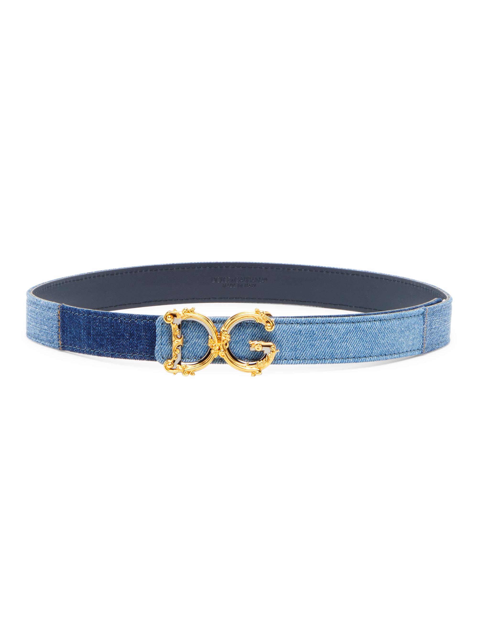 Shop Dolce&Gabbana DG Baroque Denim Belt | Saks Fifth Avenue