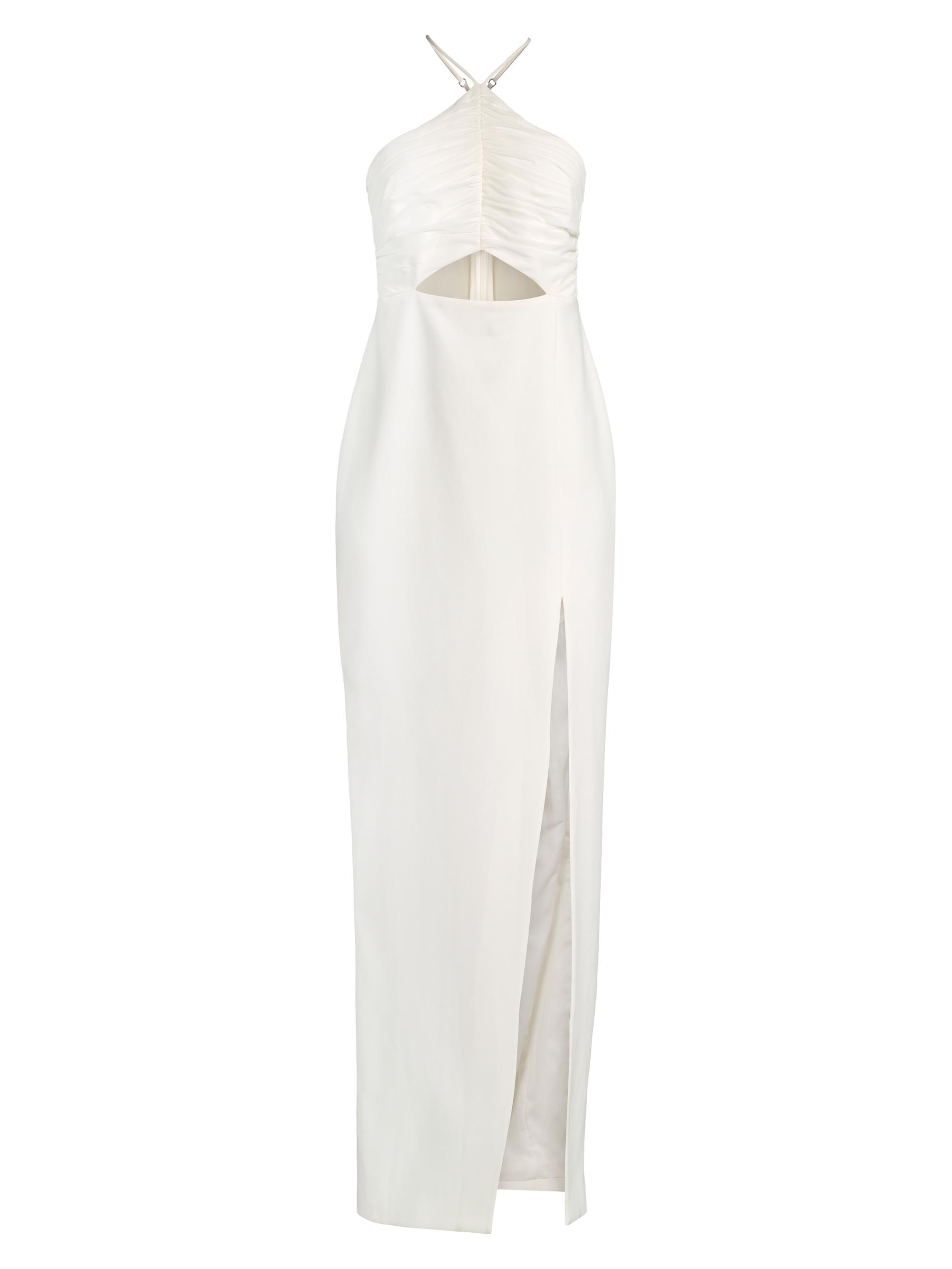 Likely Women's Colby Pleated Halterneck Gown - White