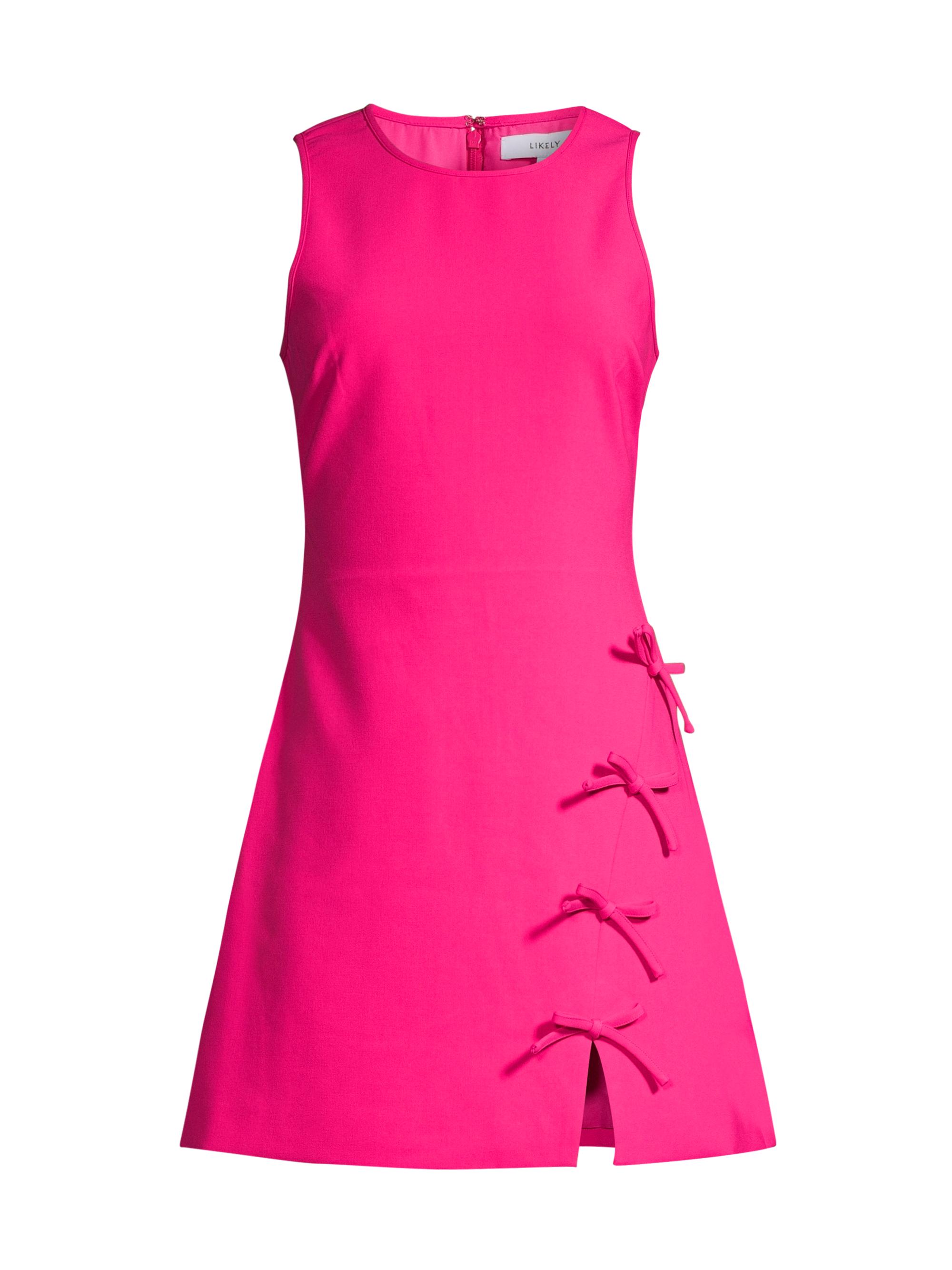 Likely Women's Hunt Bow-Embellished Minidress - Fuchsia