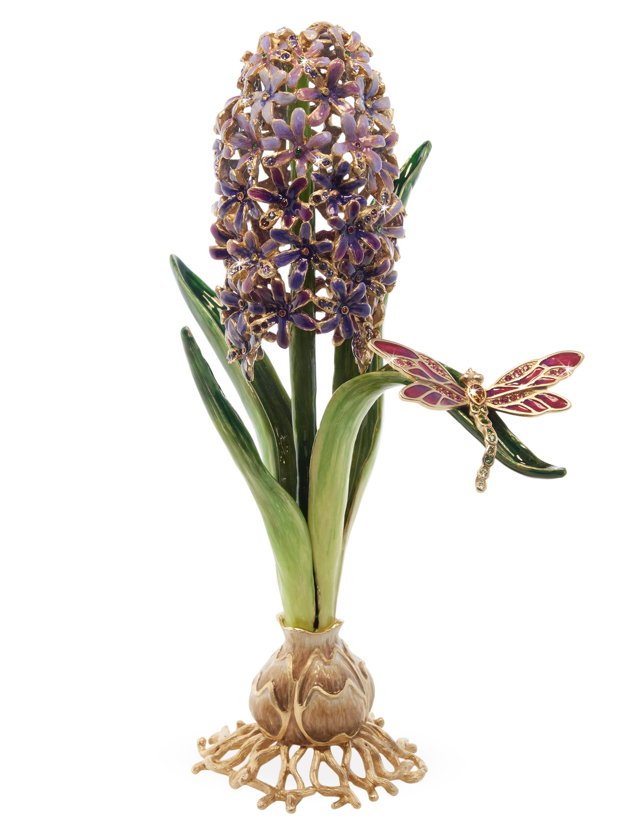 Jay Strongwater Flora & Fauna Hyacinth Flower Figurine