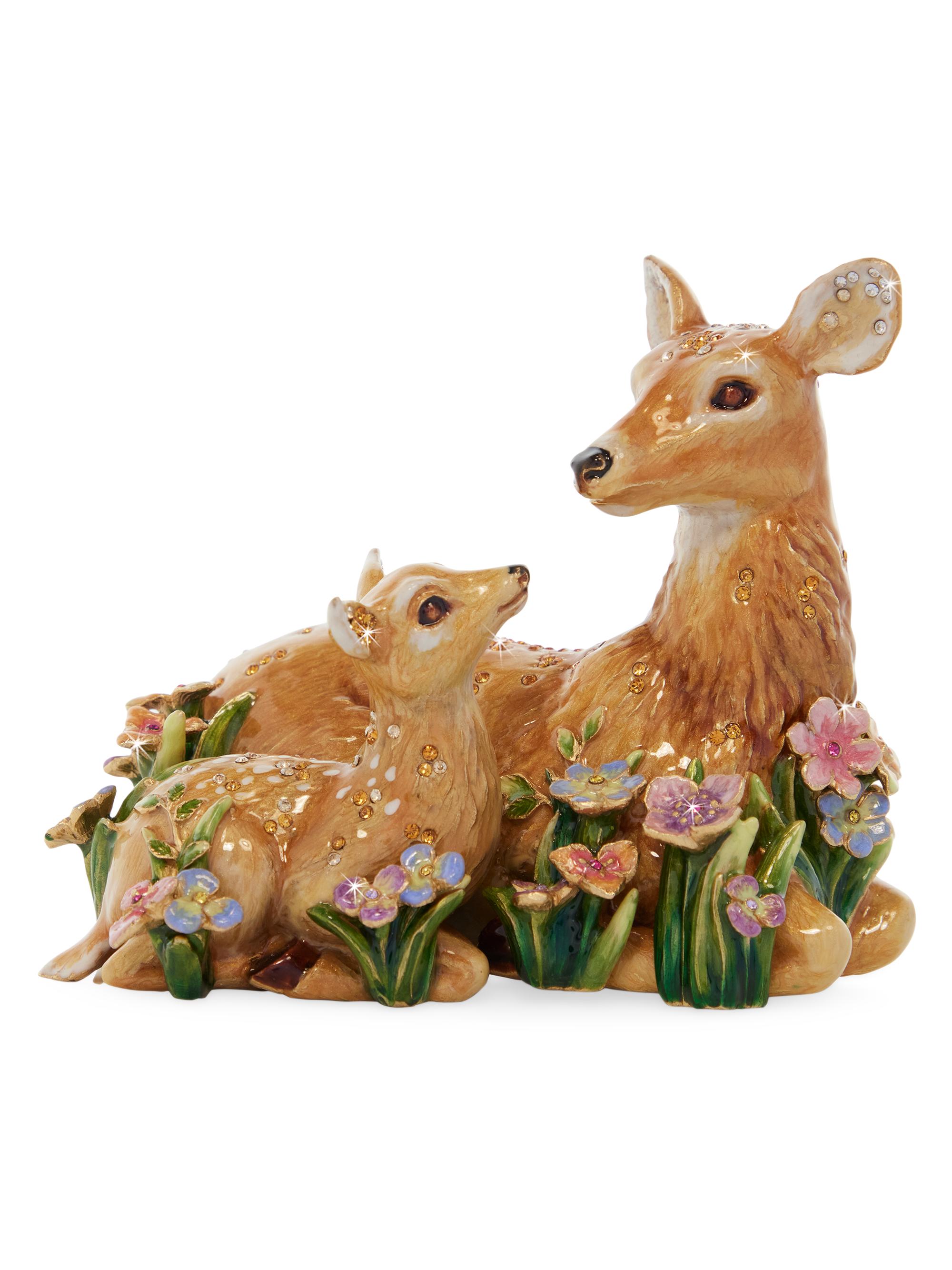 Jay Strongwater Flora & Fauna Deer & Fawn Figurine - Natural