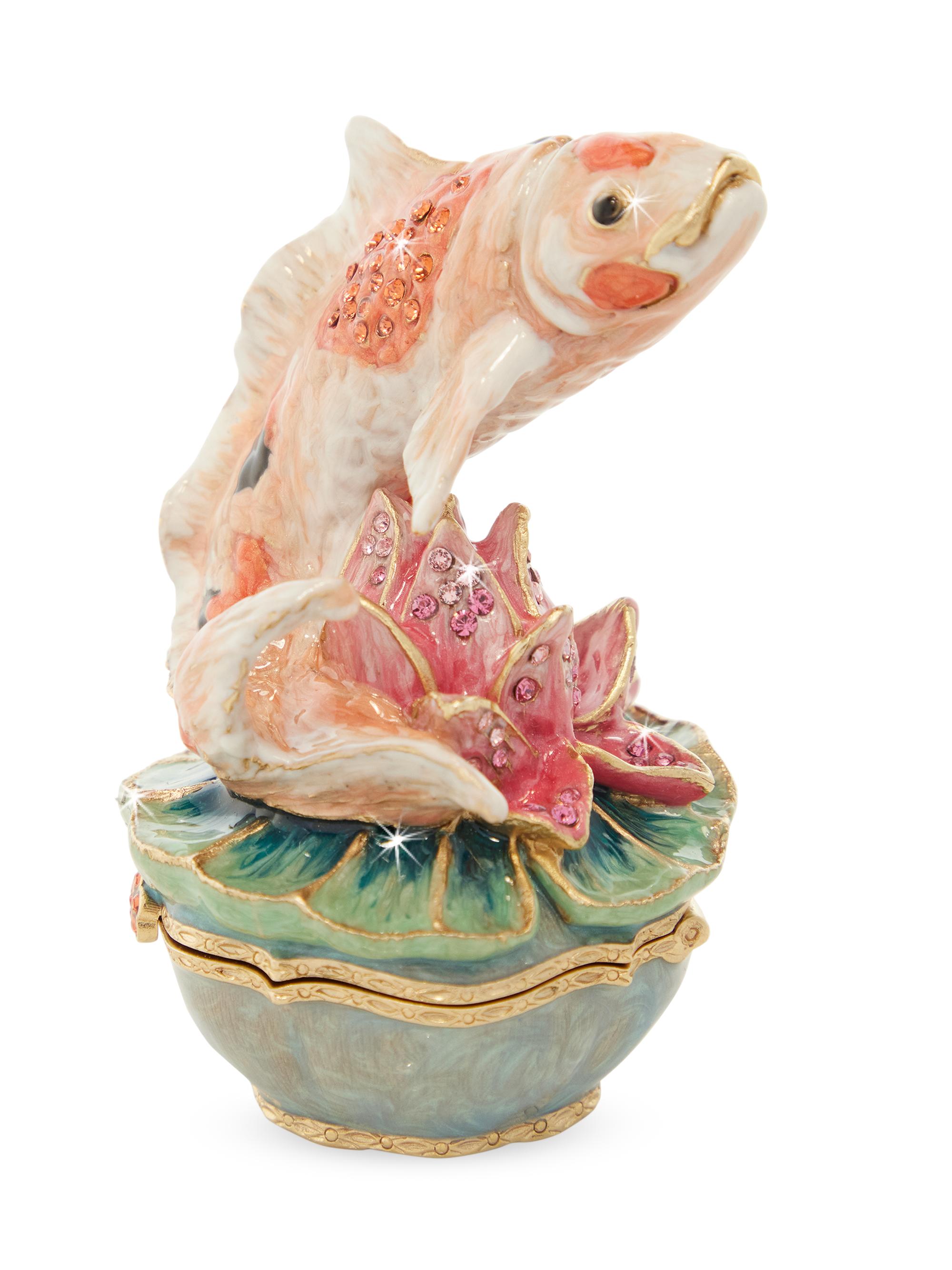 Jay Strongwater Koi Mini Box - Natural