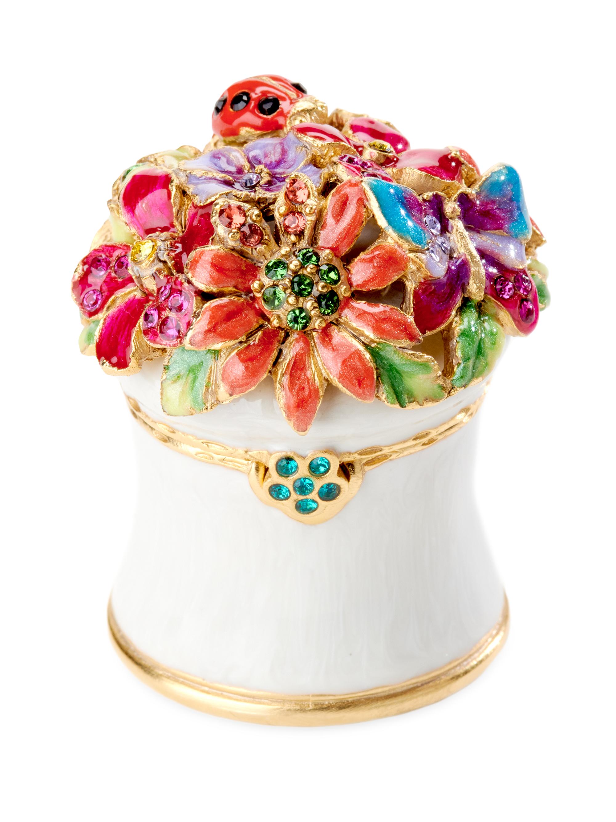 Jay Strongwater Flora & Fauna Mini Bouquet Box