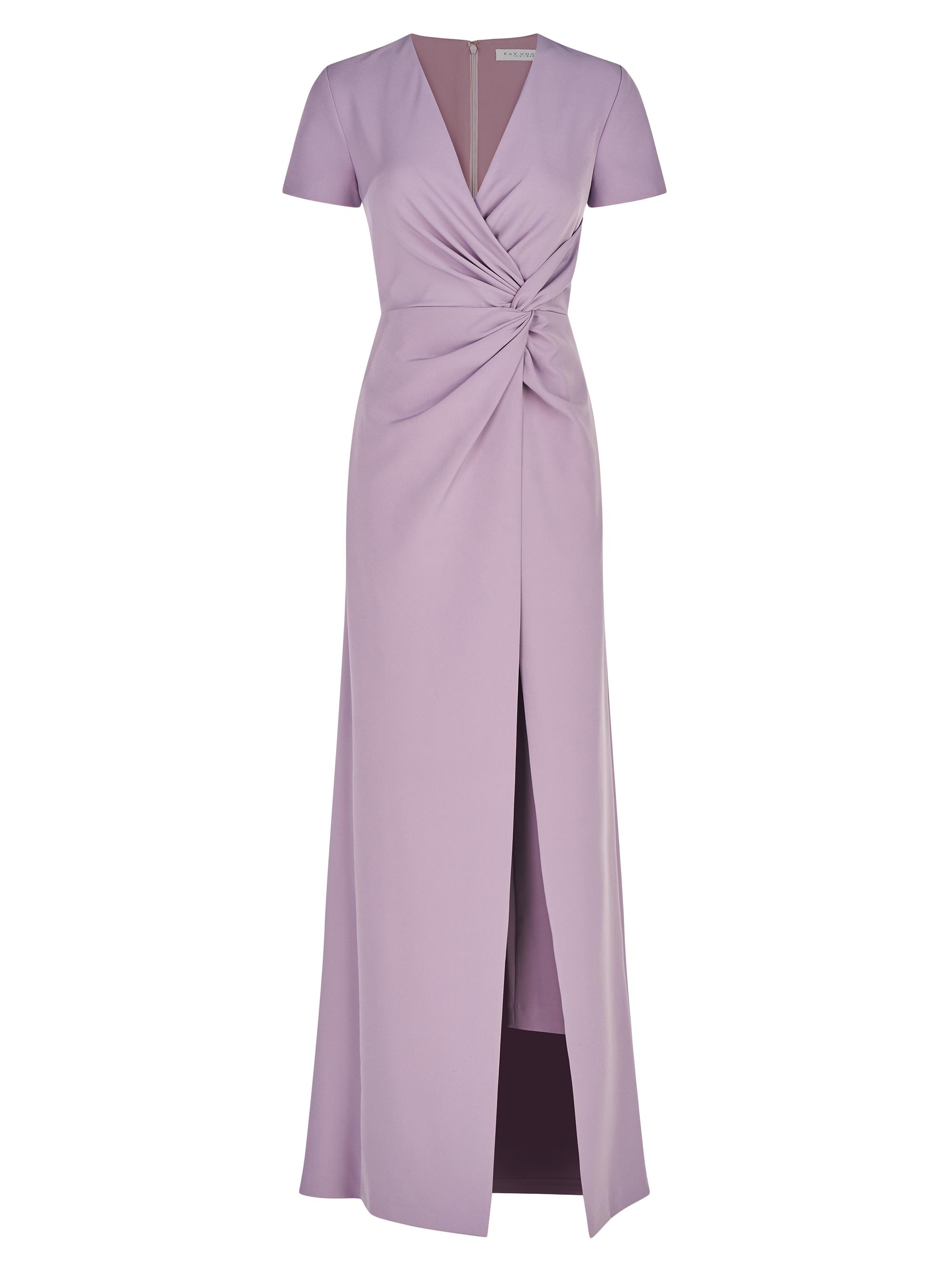 Kay Unger Women's Marina Twisted Walk-Thru Jumpsuit - Lavender