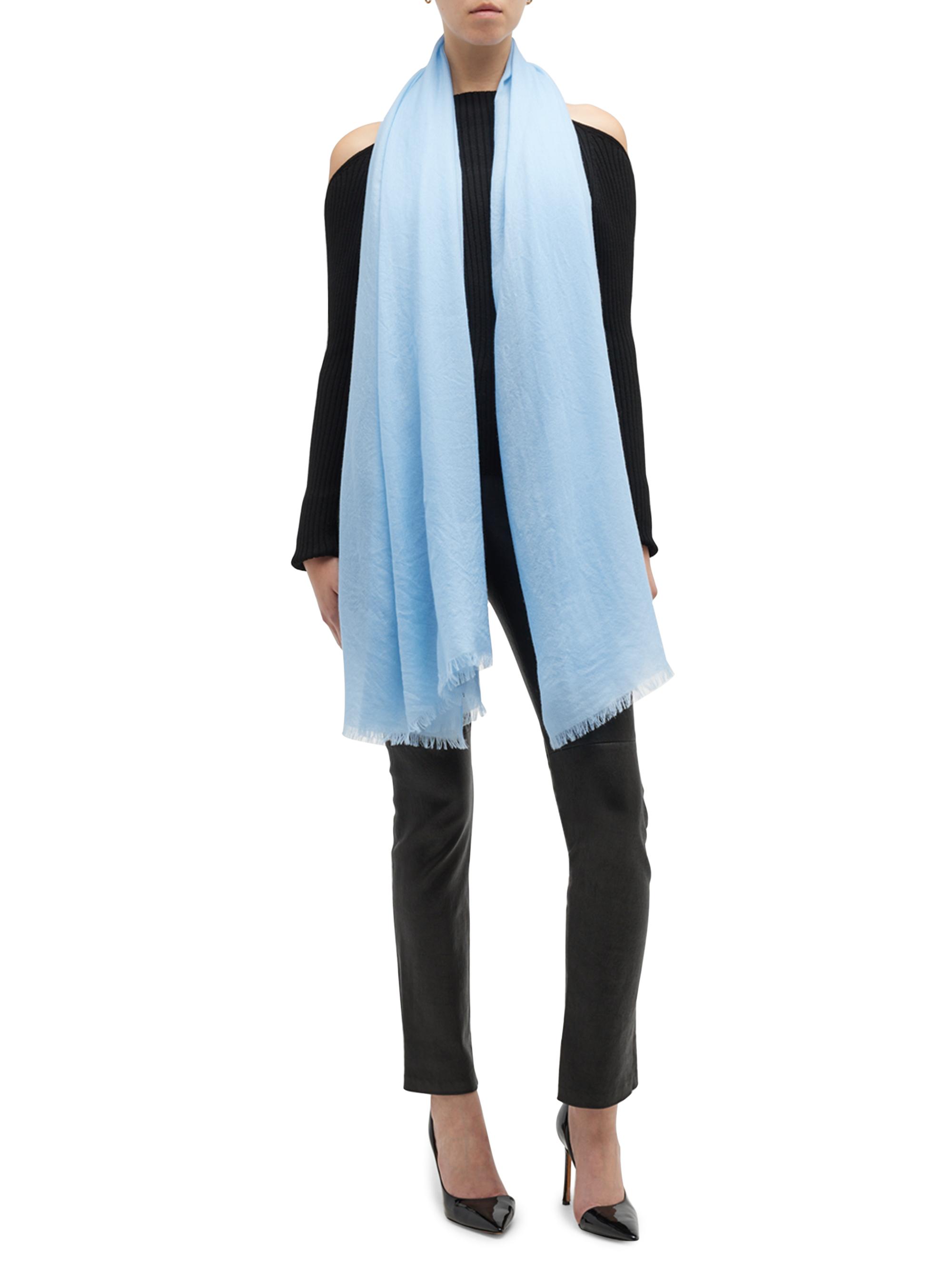 Sofia Cashmere Women's Lightweight Cashmere Scarf - Dark Navy | Thumbnail 2